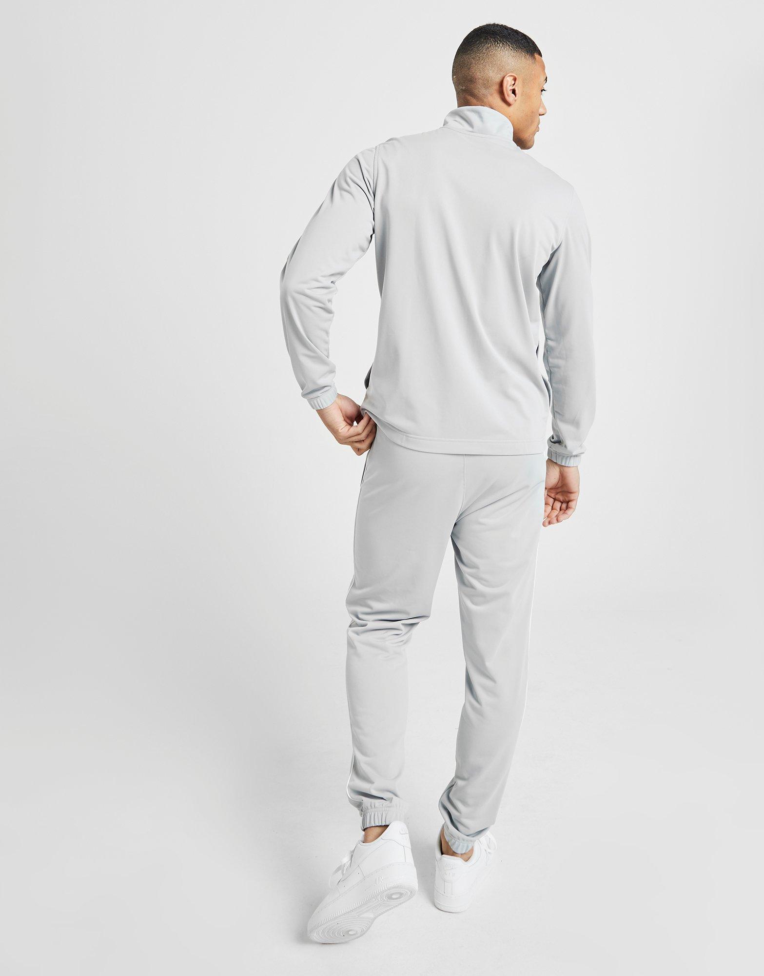 mens grey nike poly tracksuit