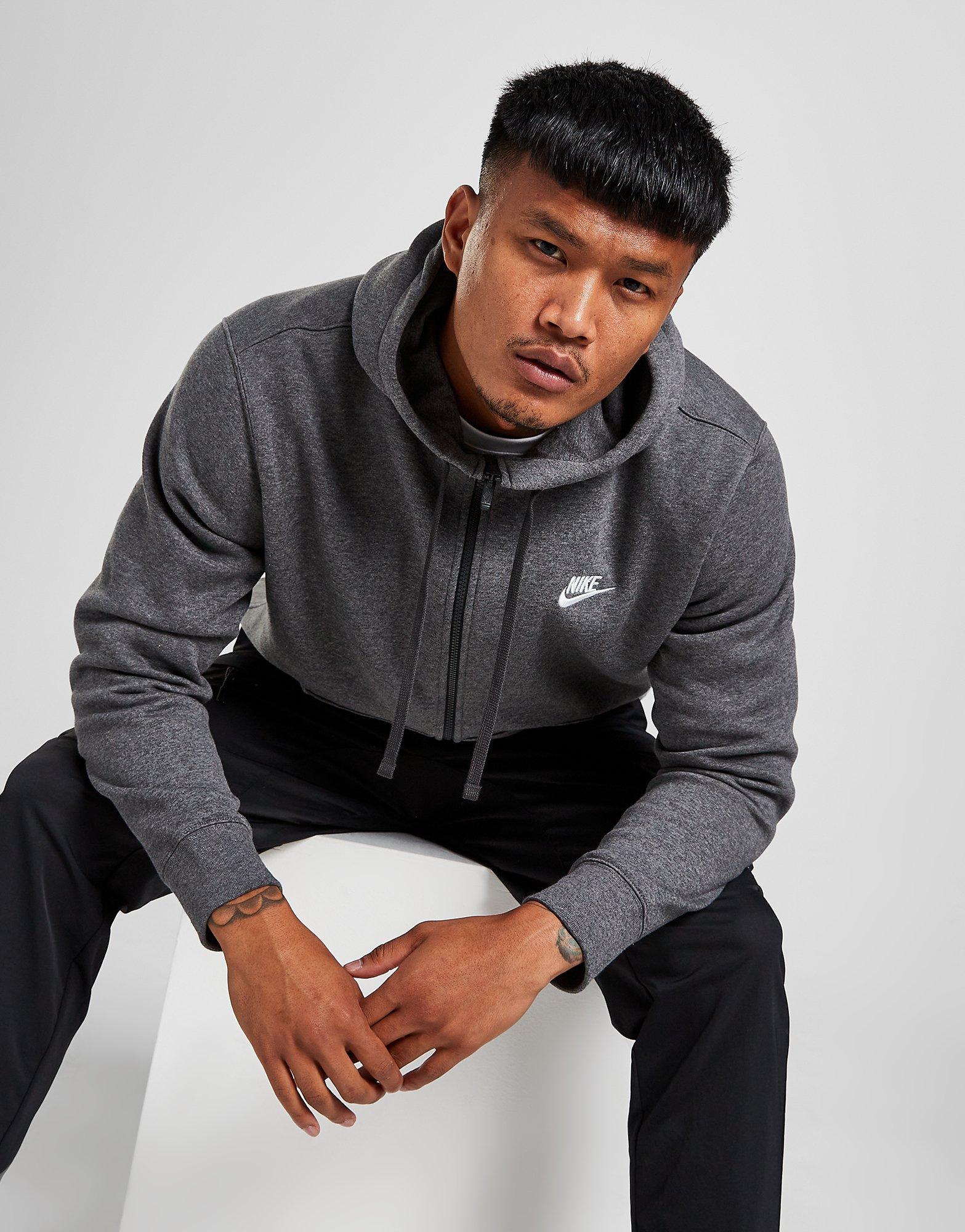 nike foundation hoodie grey