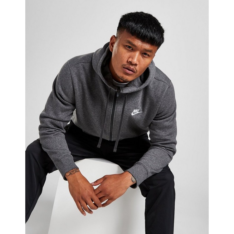 Buy Grey Nike Foundation Full Zip Hoodie JD Sports JD Sports Ireland