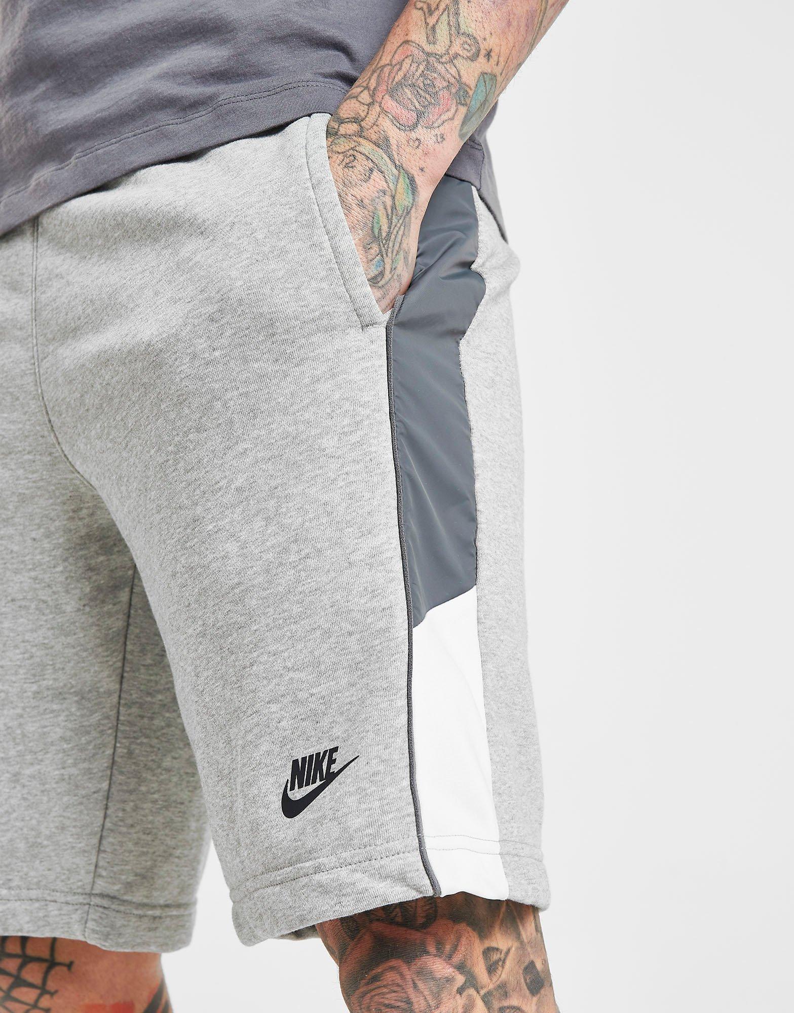 nike hybrid shorts grey