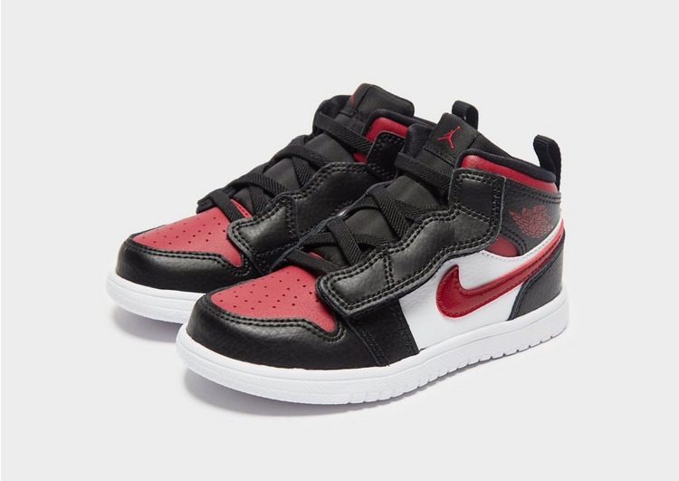 Buy Black Jordan Air 1 Mid Infant | JD Sports | JD Sports Ireland