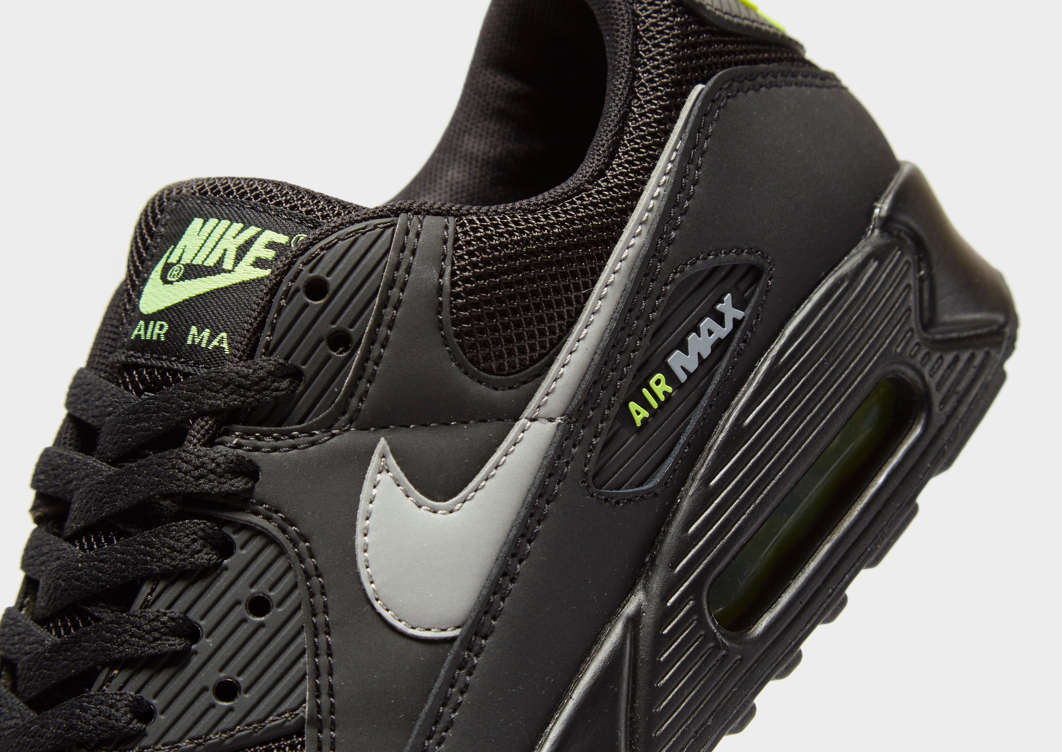 nike air max 90 black leather mens