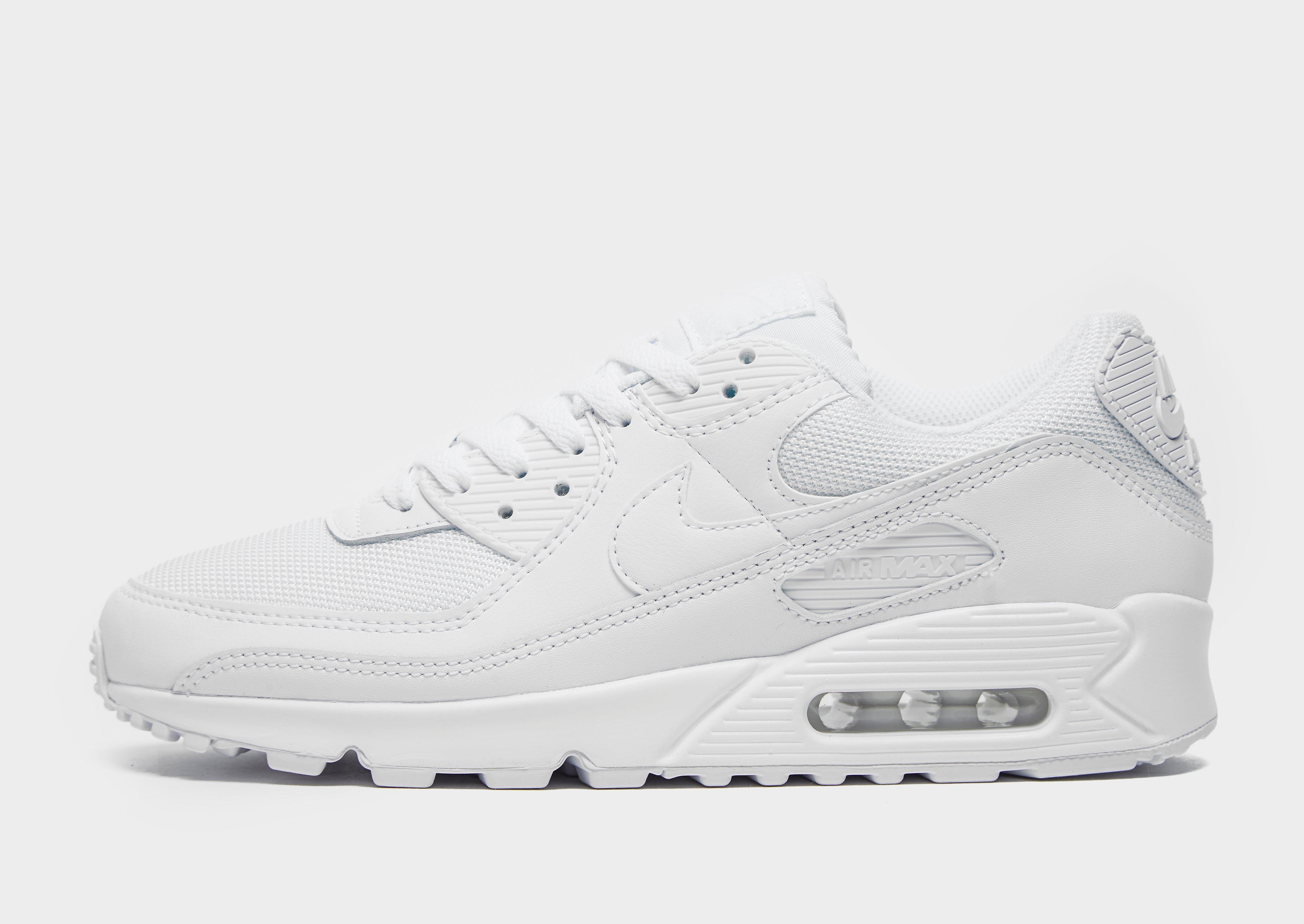 nike air max 90 triple white