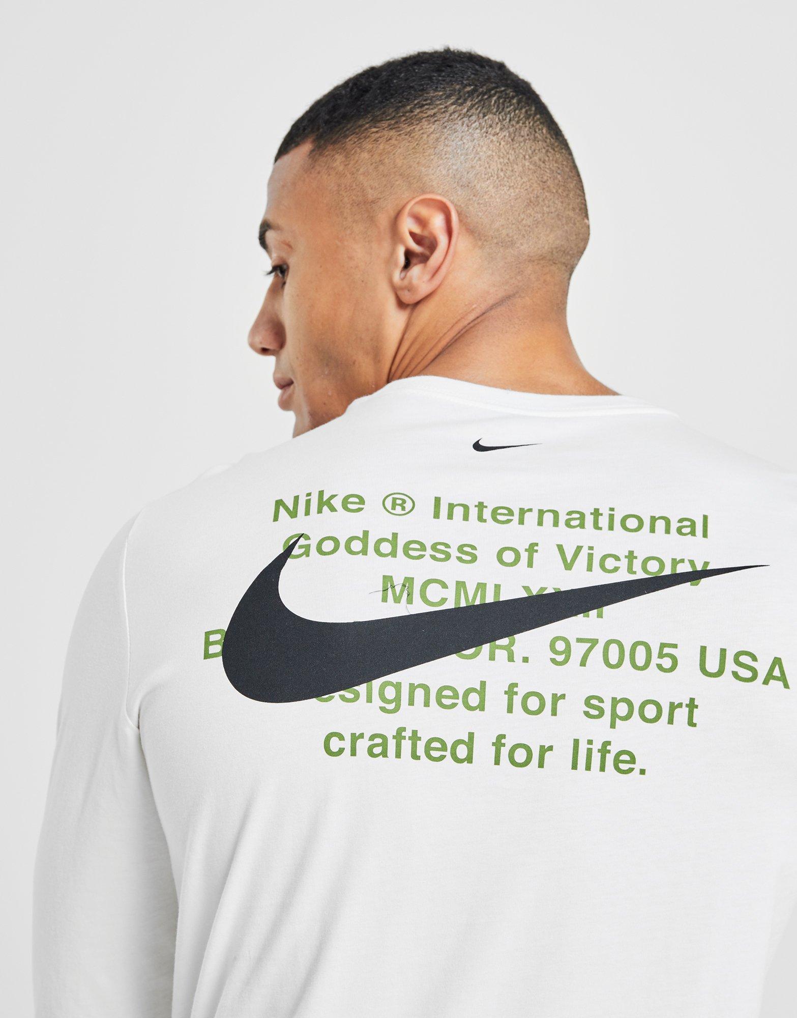 nike swoosh long sleeve top