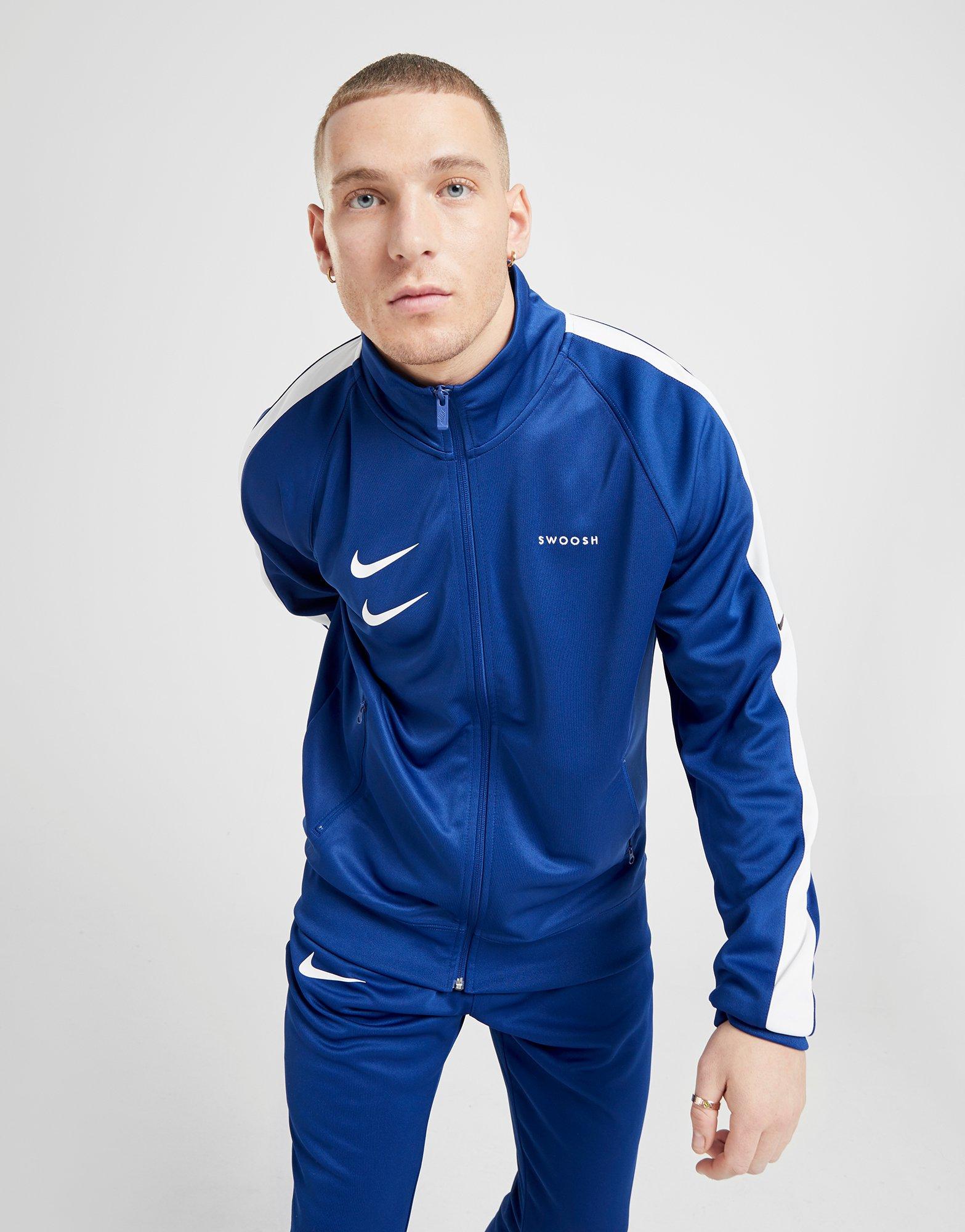 blue nike track top