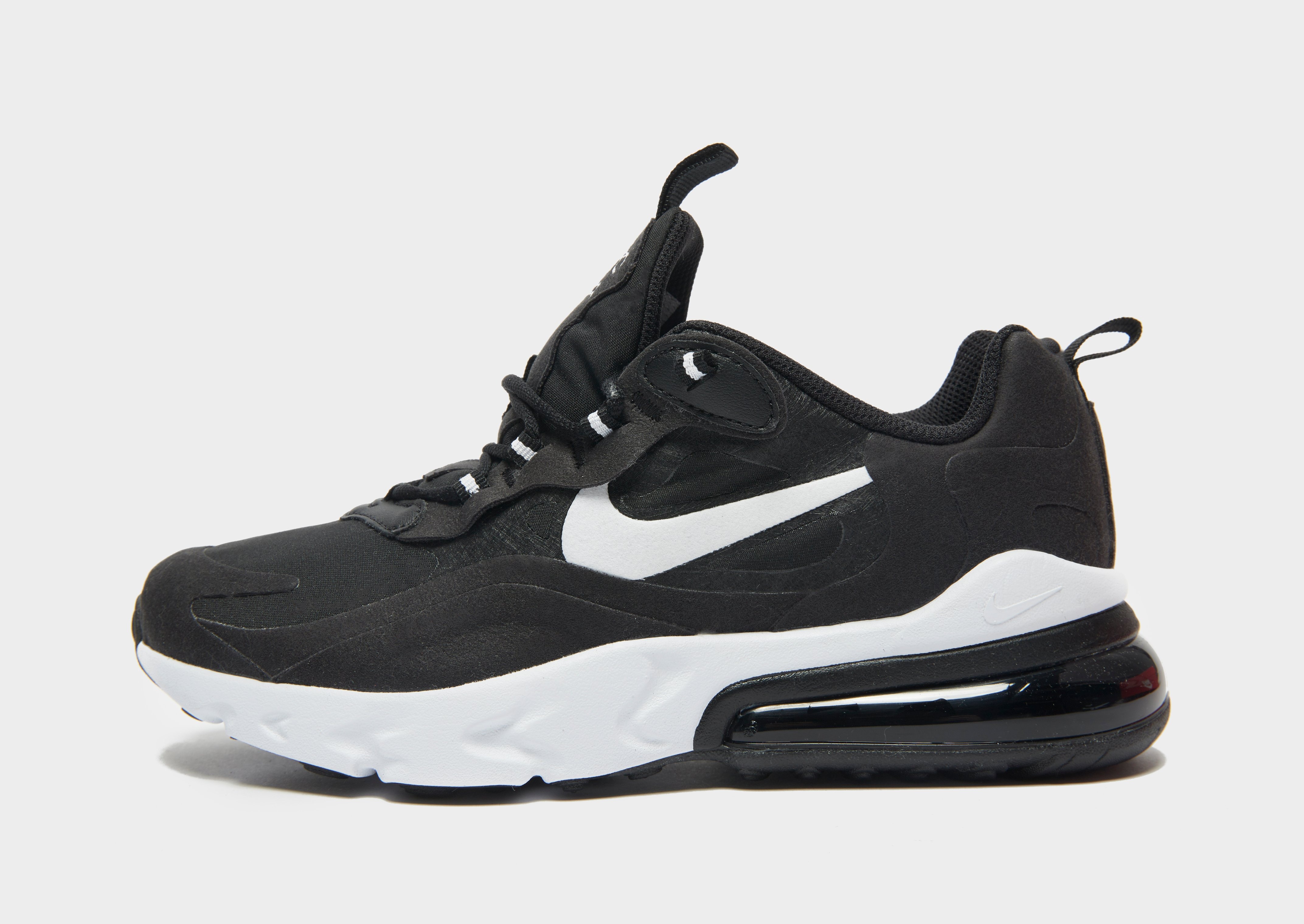 Buy Black Nike Air Max 270 React Junior | JD Sports | JD Sports Ireland