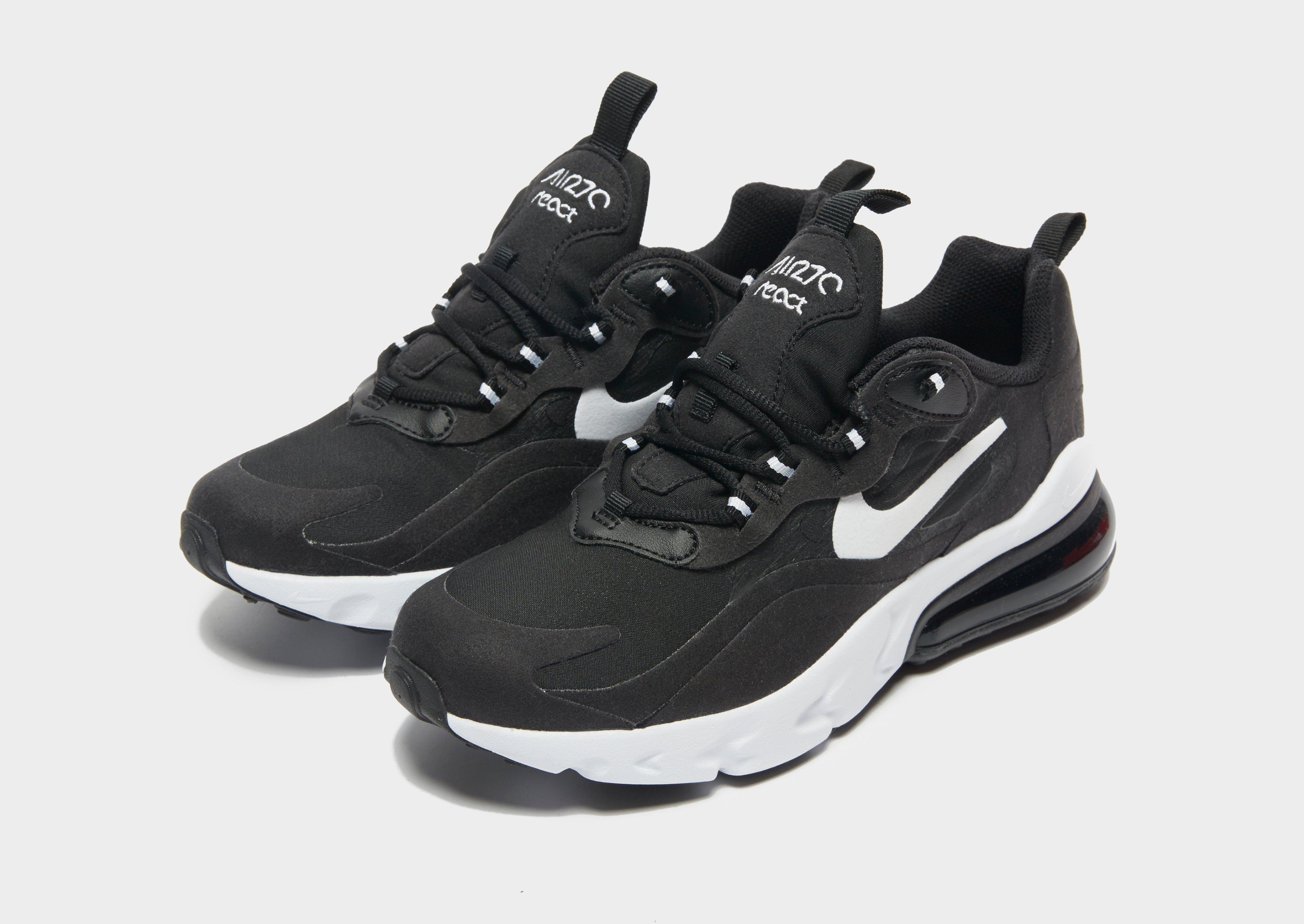 nike air max 270 react black junior