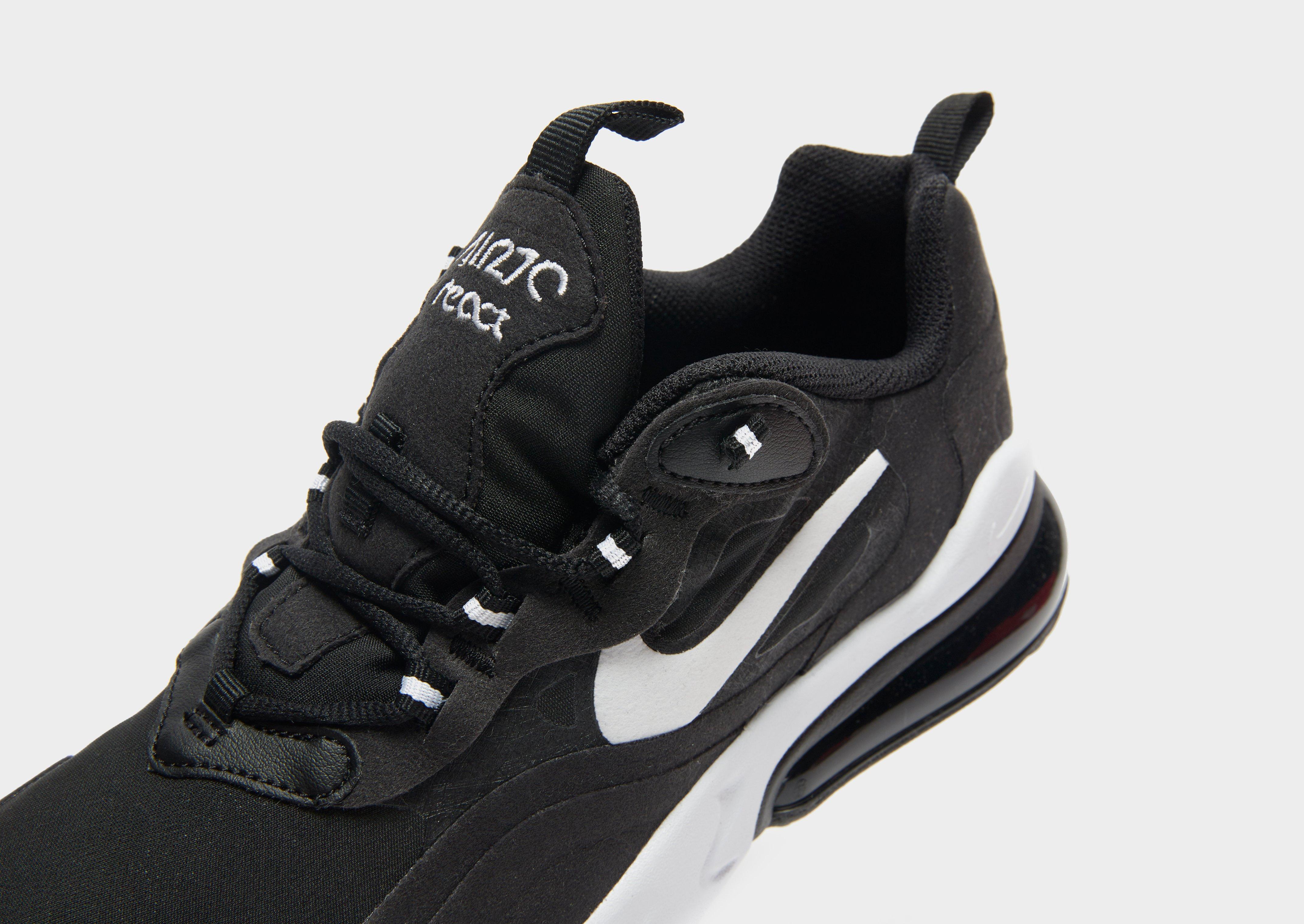 nike air max 270 react junior black