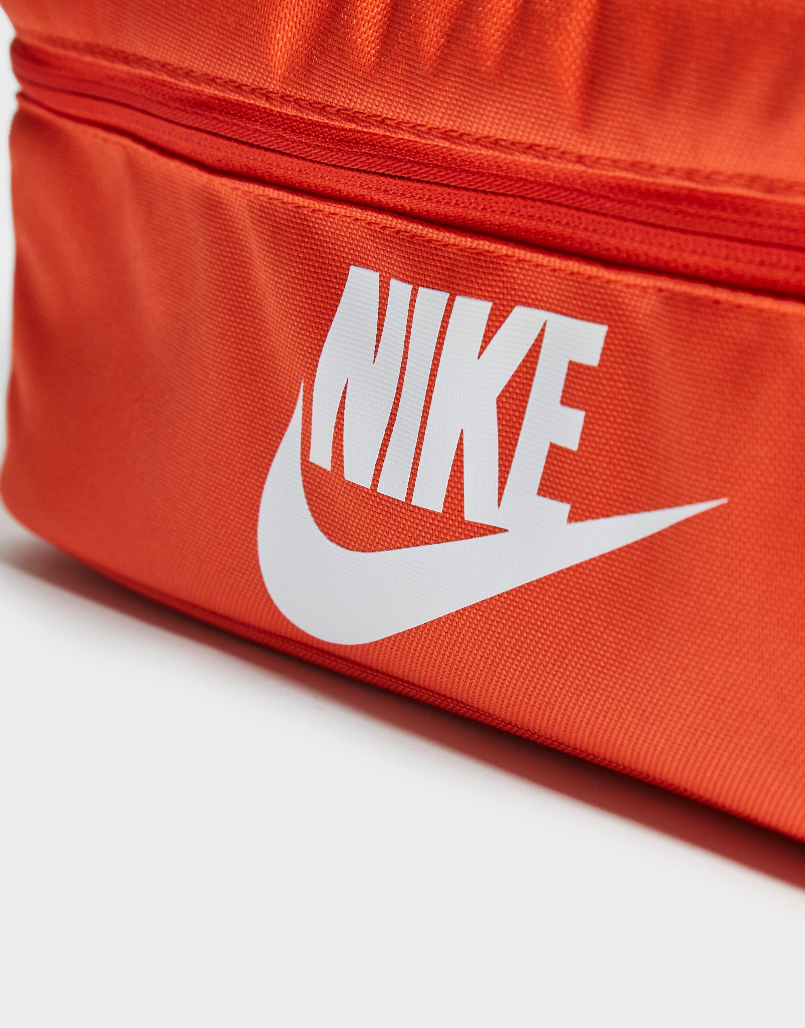 nike orange shoe box bag