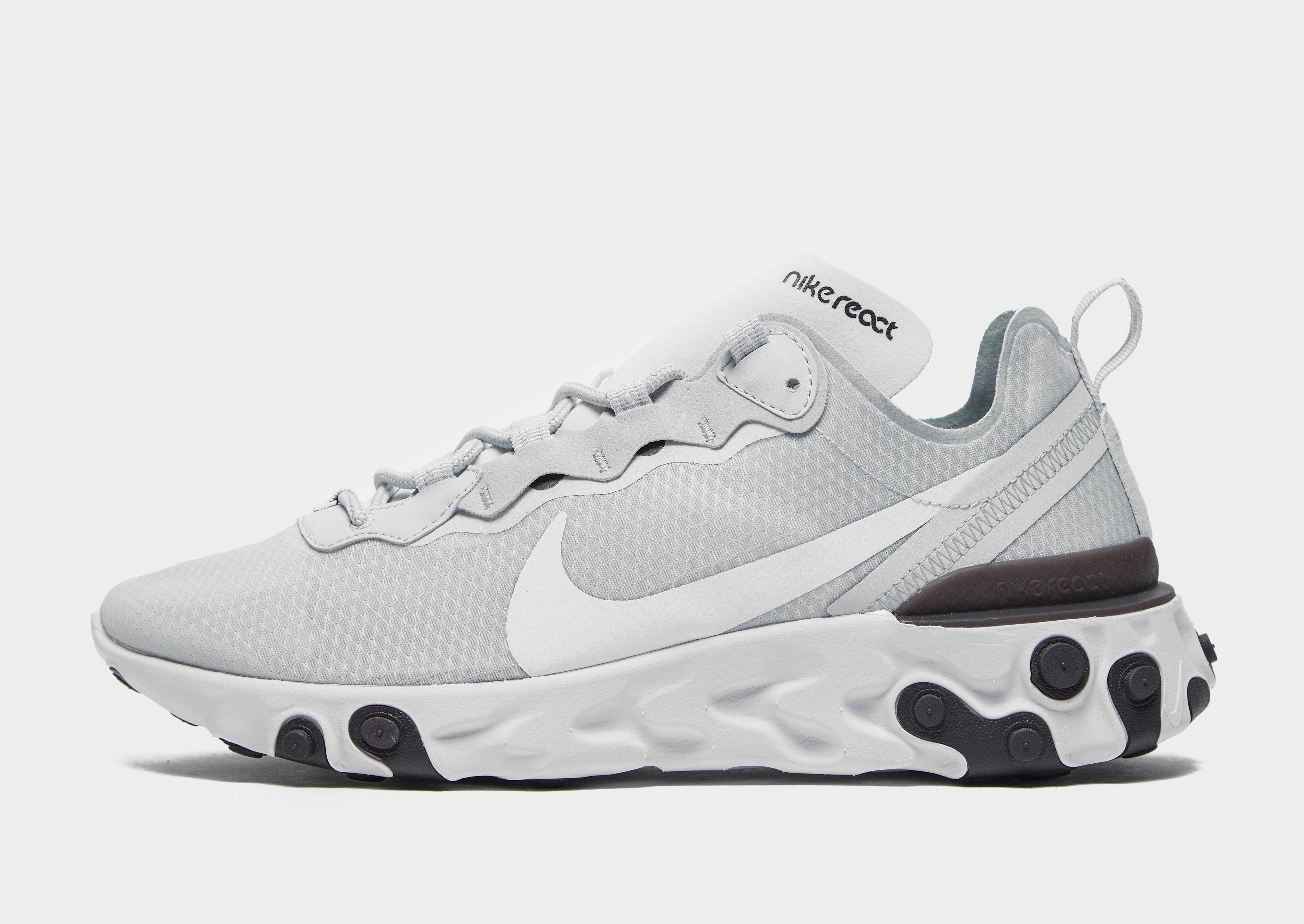 nike react element 55 white grey