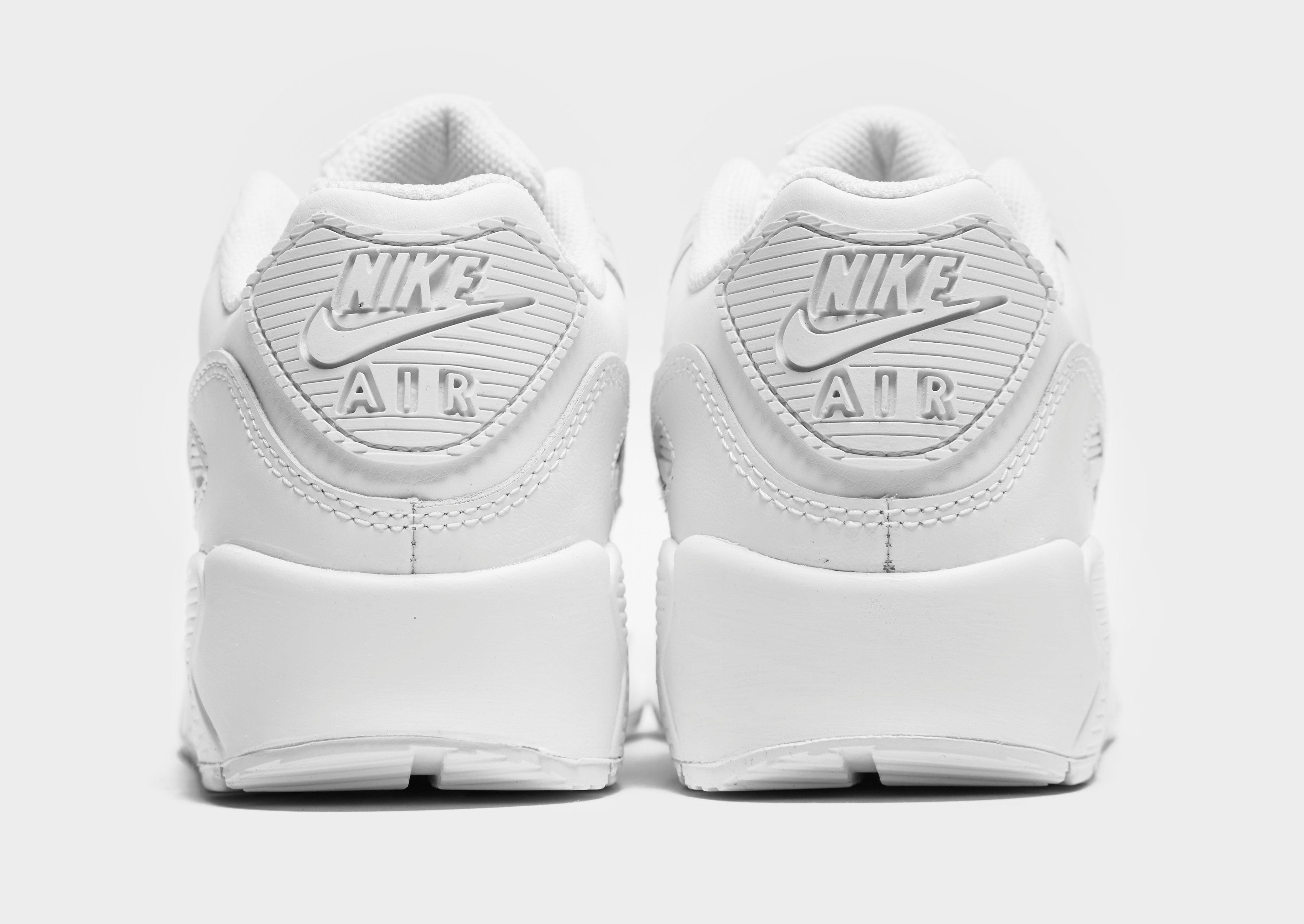 nike air max 90 leather junior white