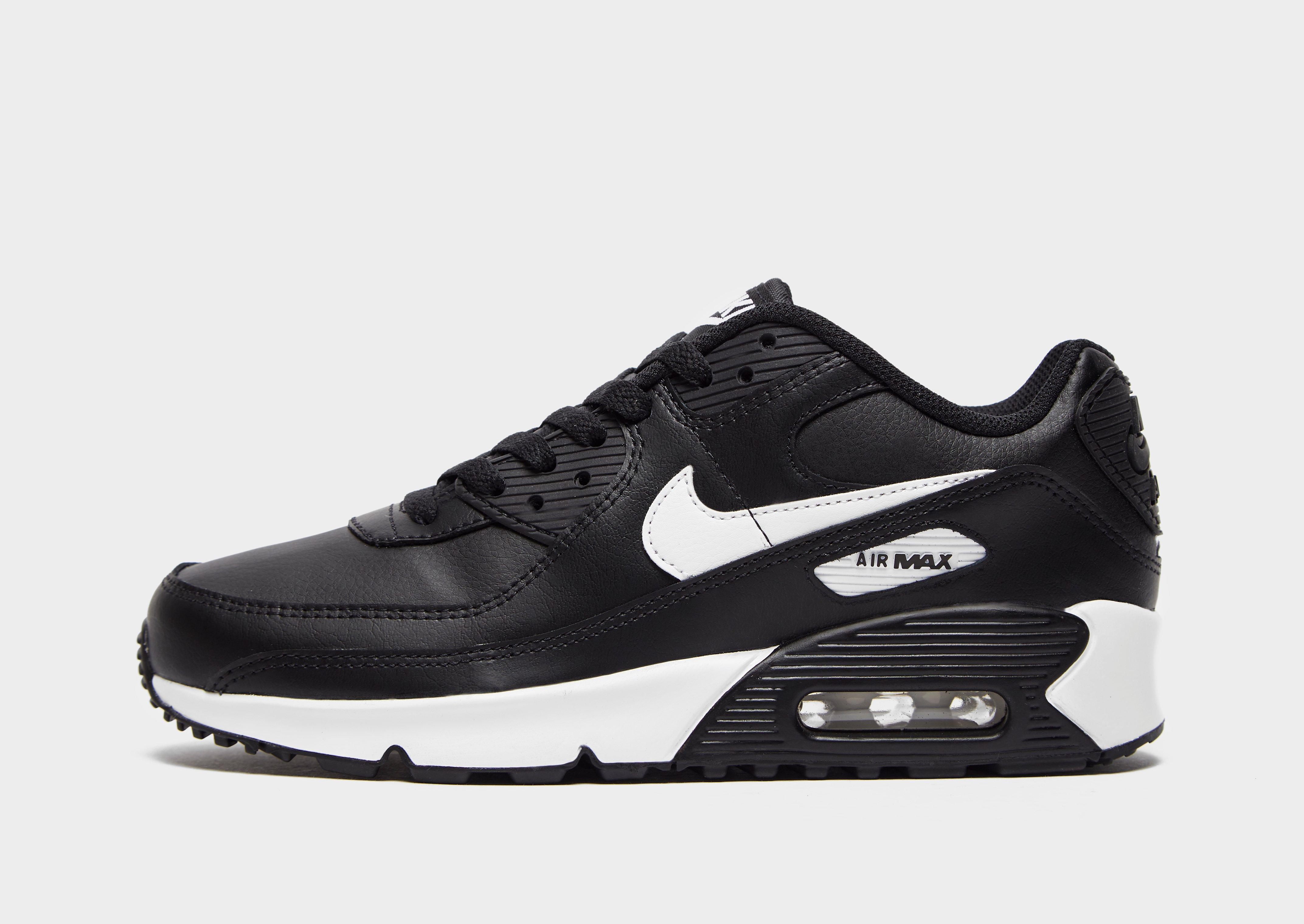 Compra Nike Air Max 90 Leather júnior en Negro