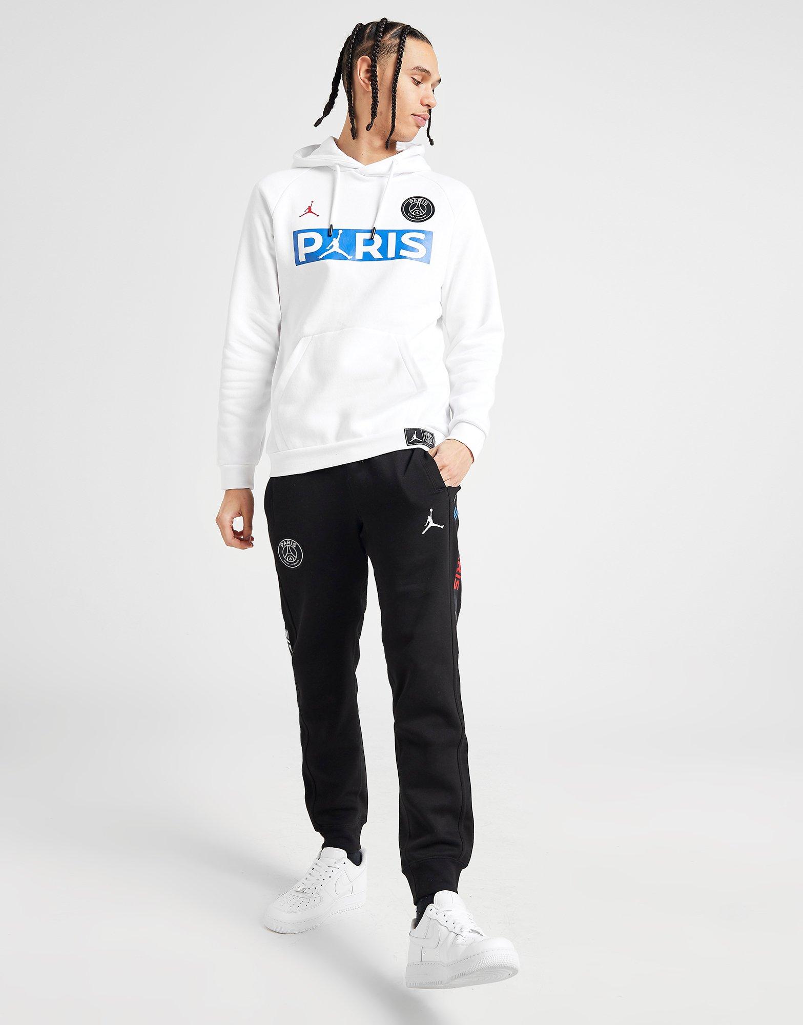 psg jordan white hoodie