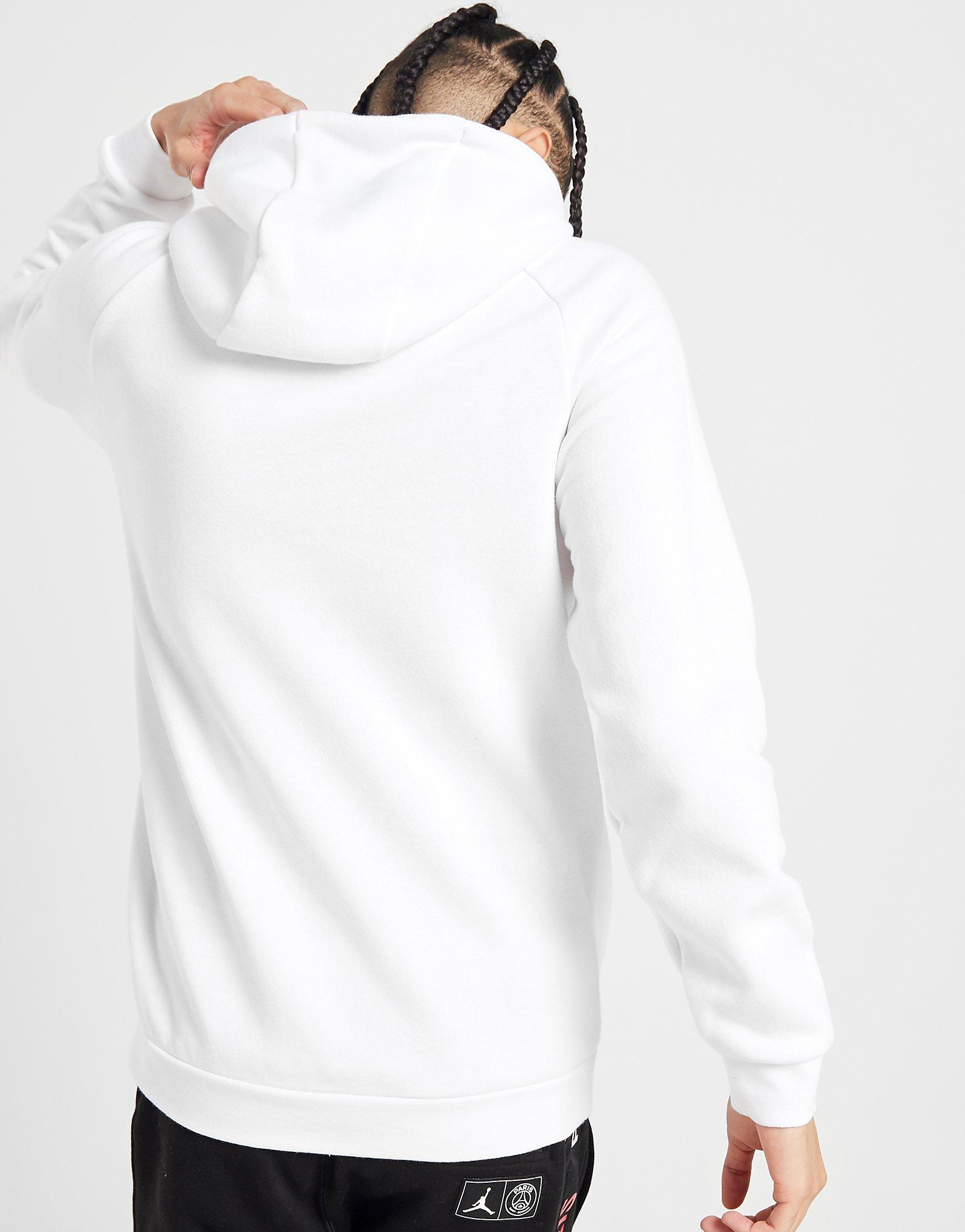 psg x jordan white hoodie