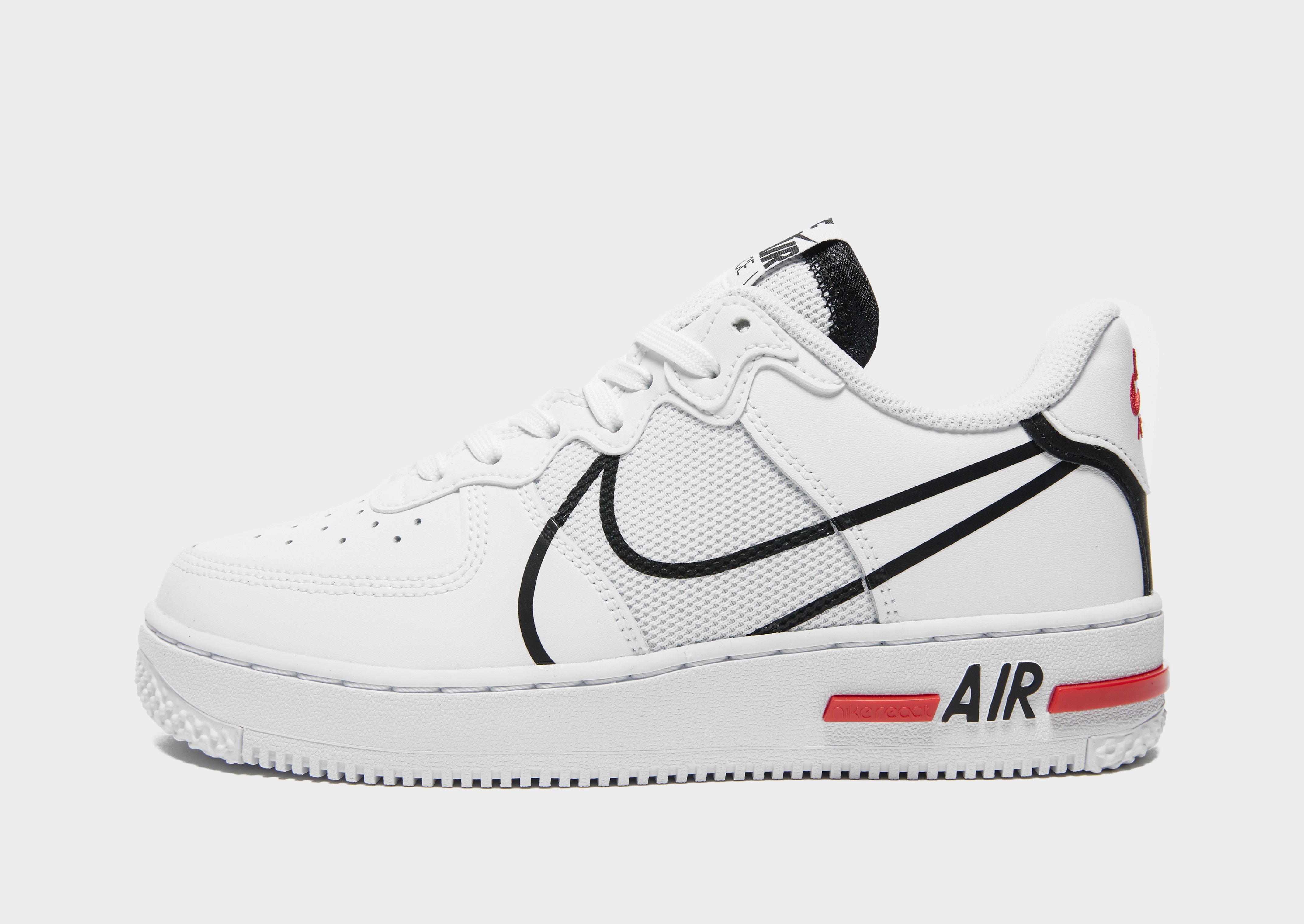 Compra Nike Air Force 1 React júnior en Blanco JD Sports