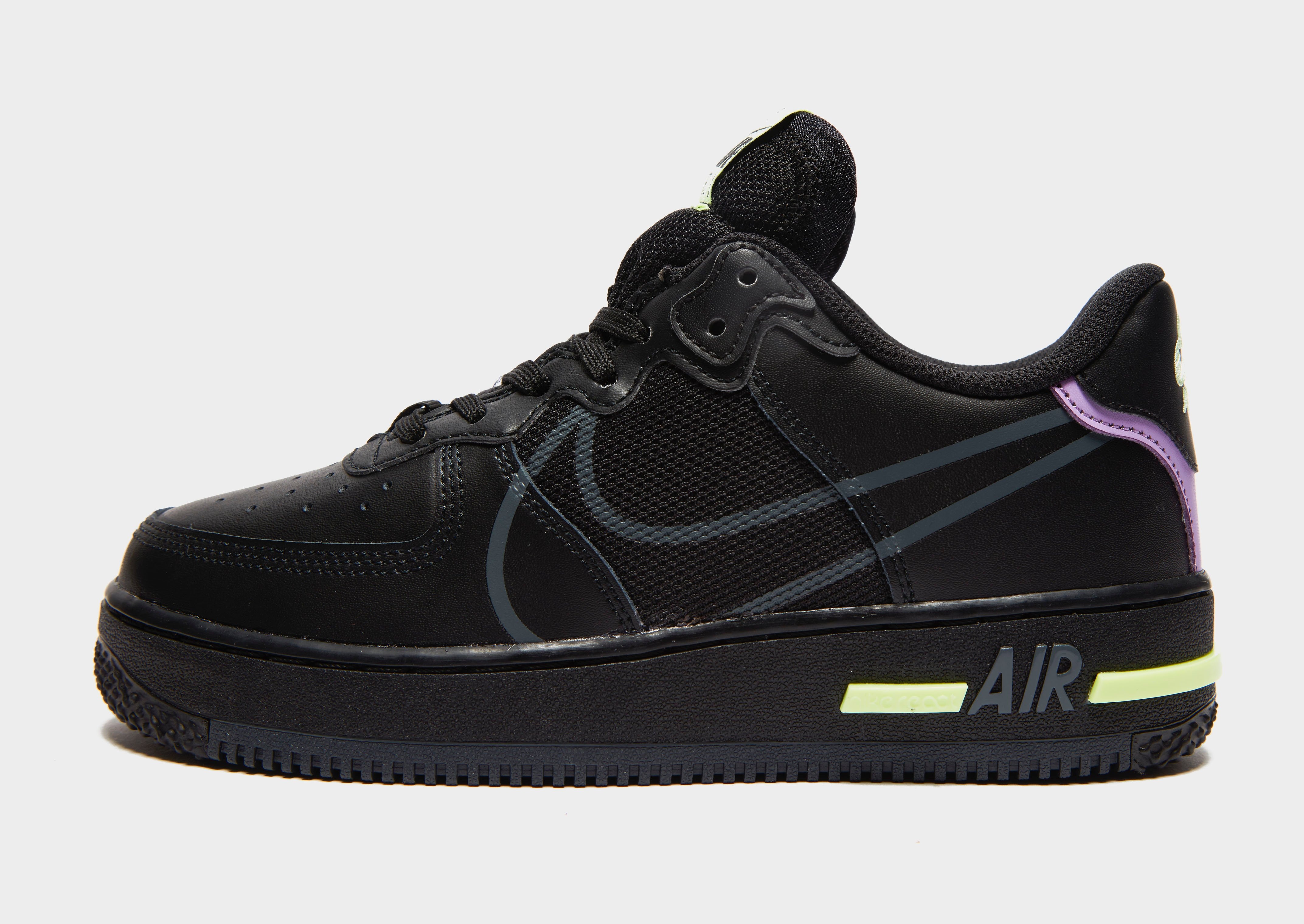 Buy Black Nike Air Force 1 React Junior JD Sports JD Sports Ireland