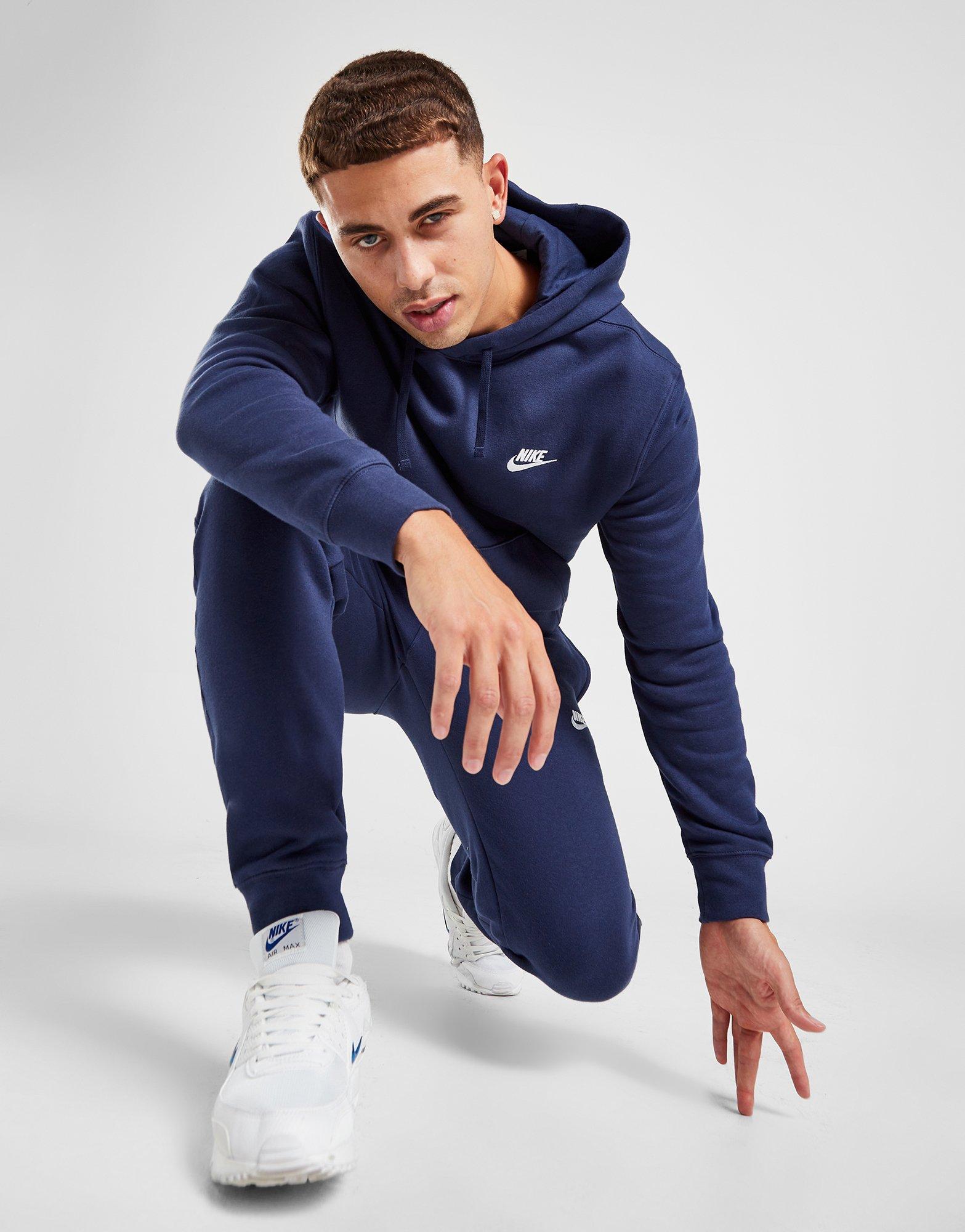 Nike club best sale zip hoodie navy