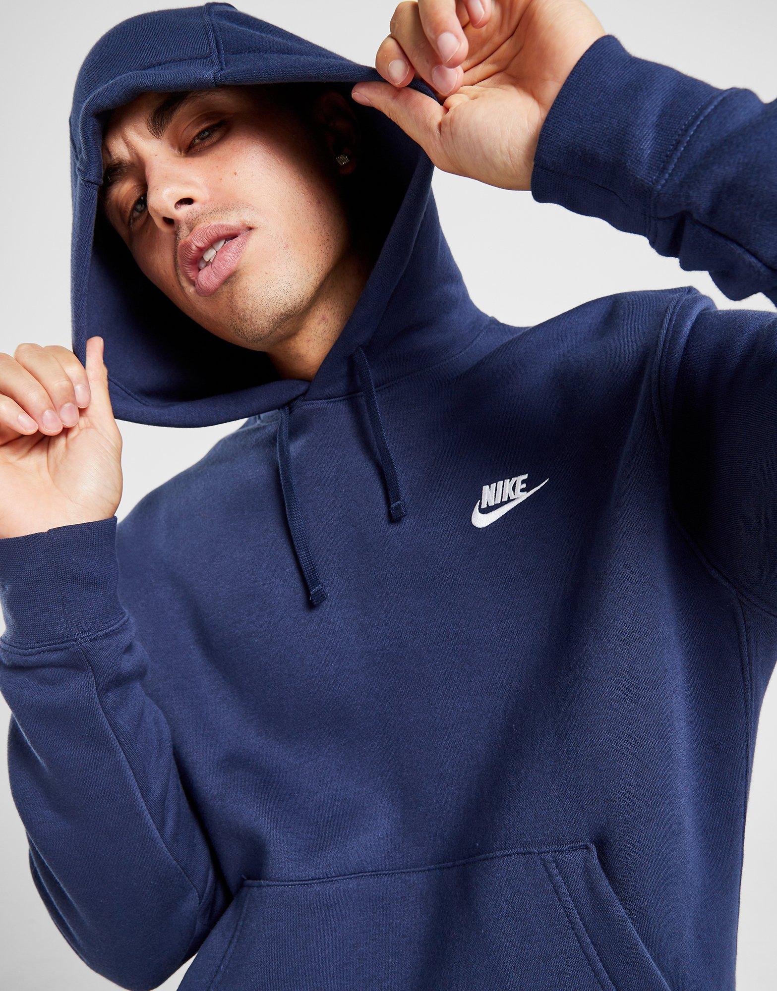 Blue Nike Foundation Overhead Hoodie JD Sports Malaysia