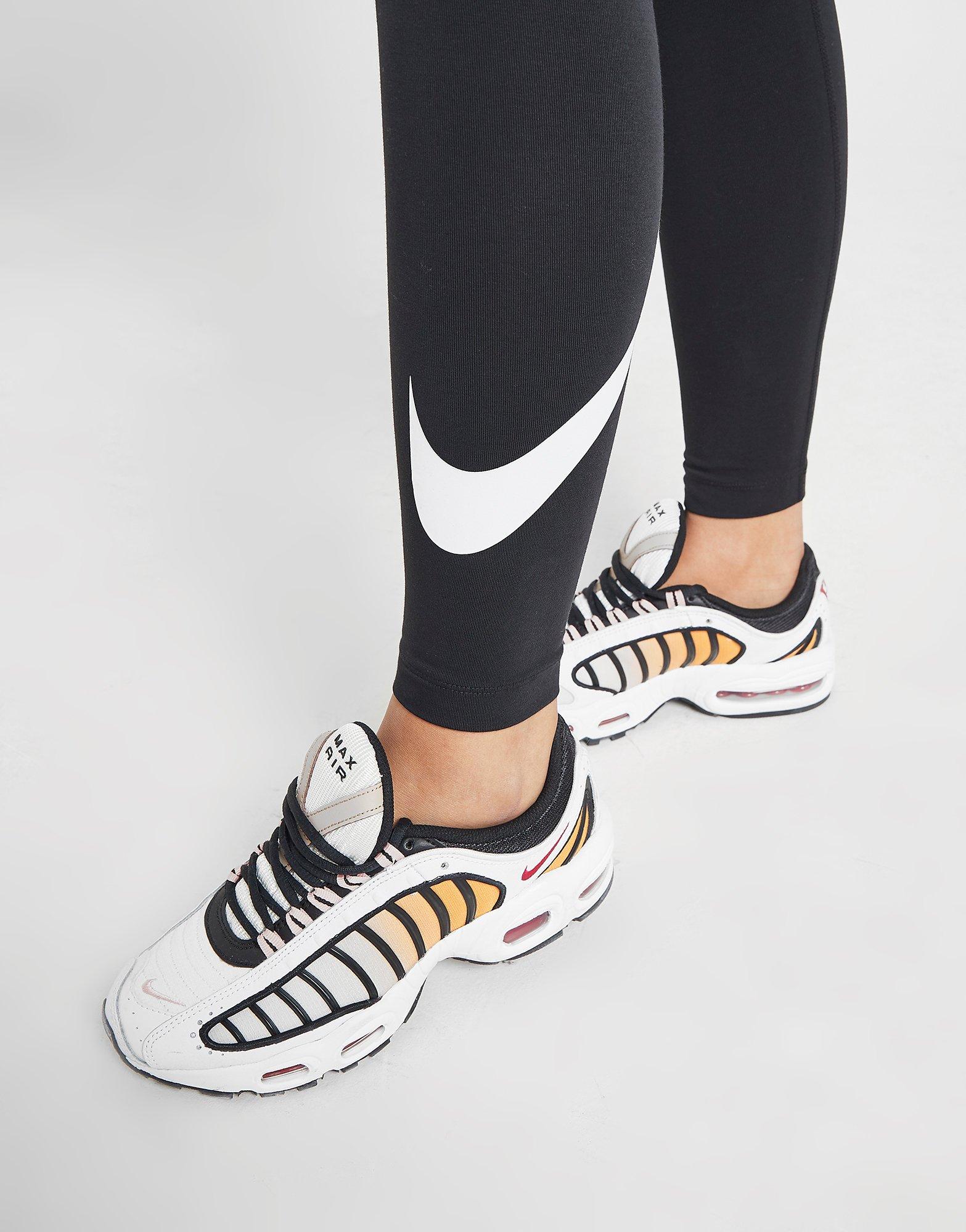 nike high waisted swoosh leggings dames