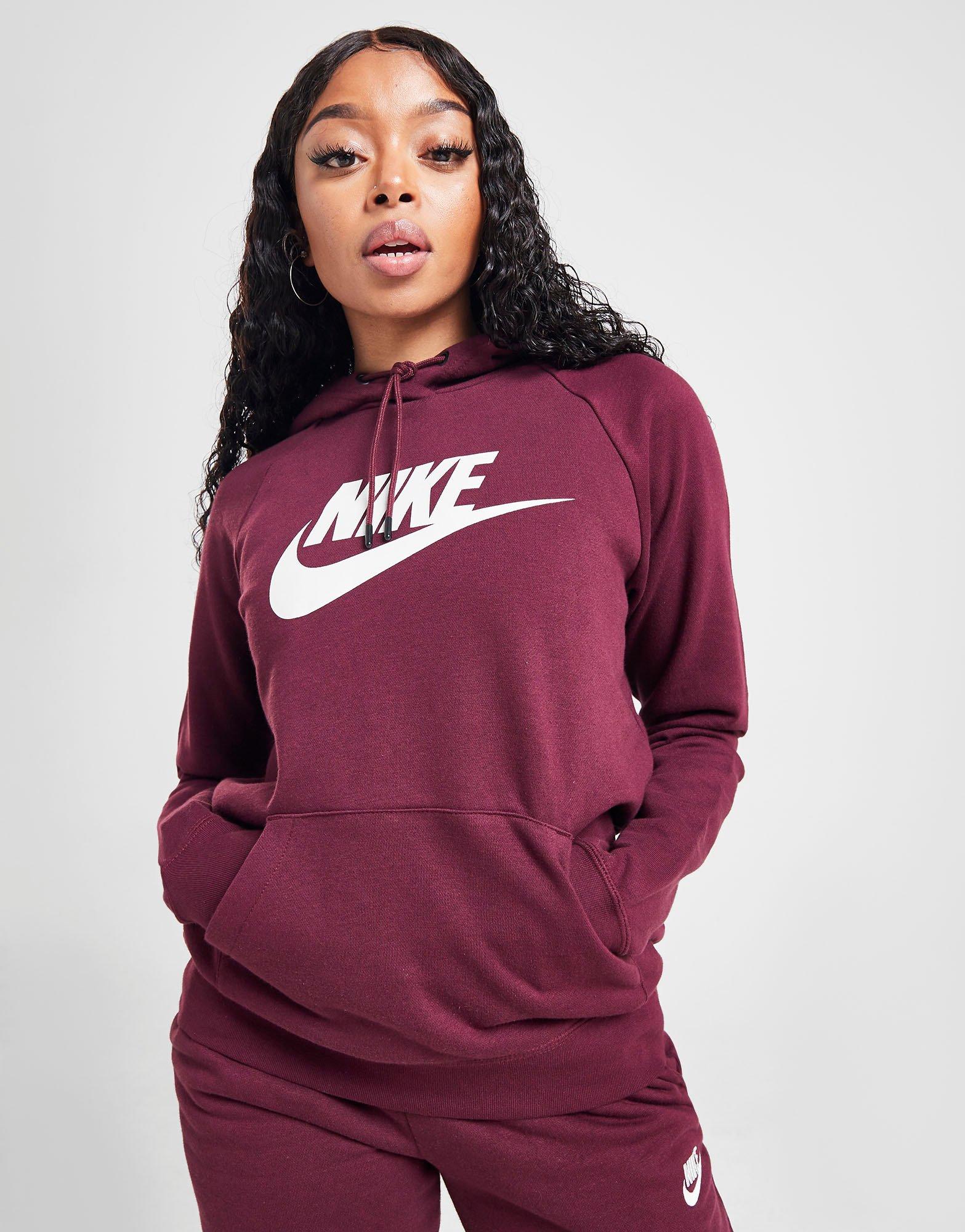 jd sports pink nike hoodie