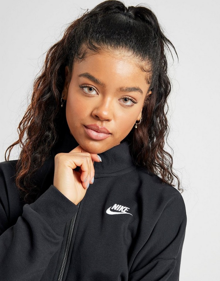 Koop Zwart Nike Essential Crop 1/4 Zip Sweatshirt Dames | JD Sports