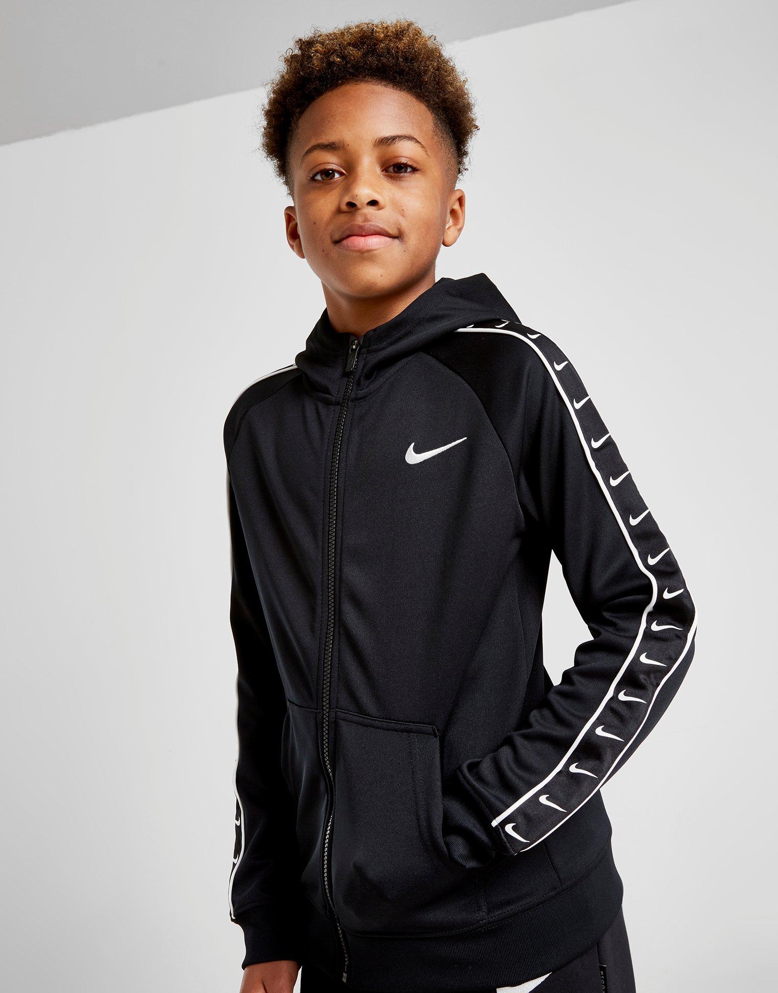 nike tape poly track top