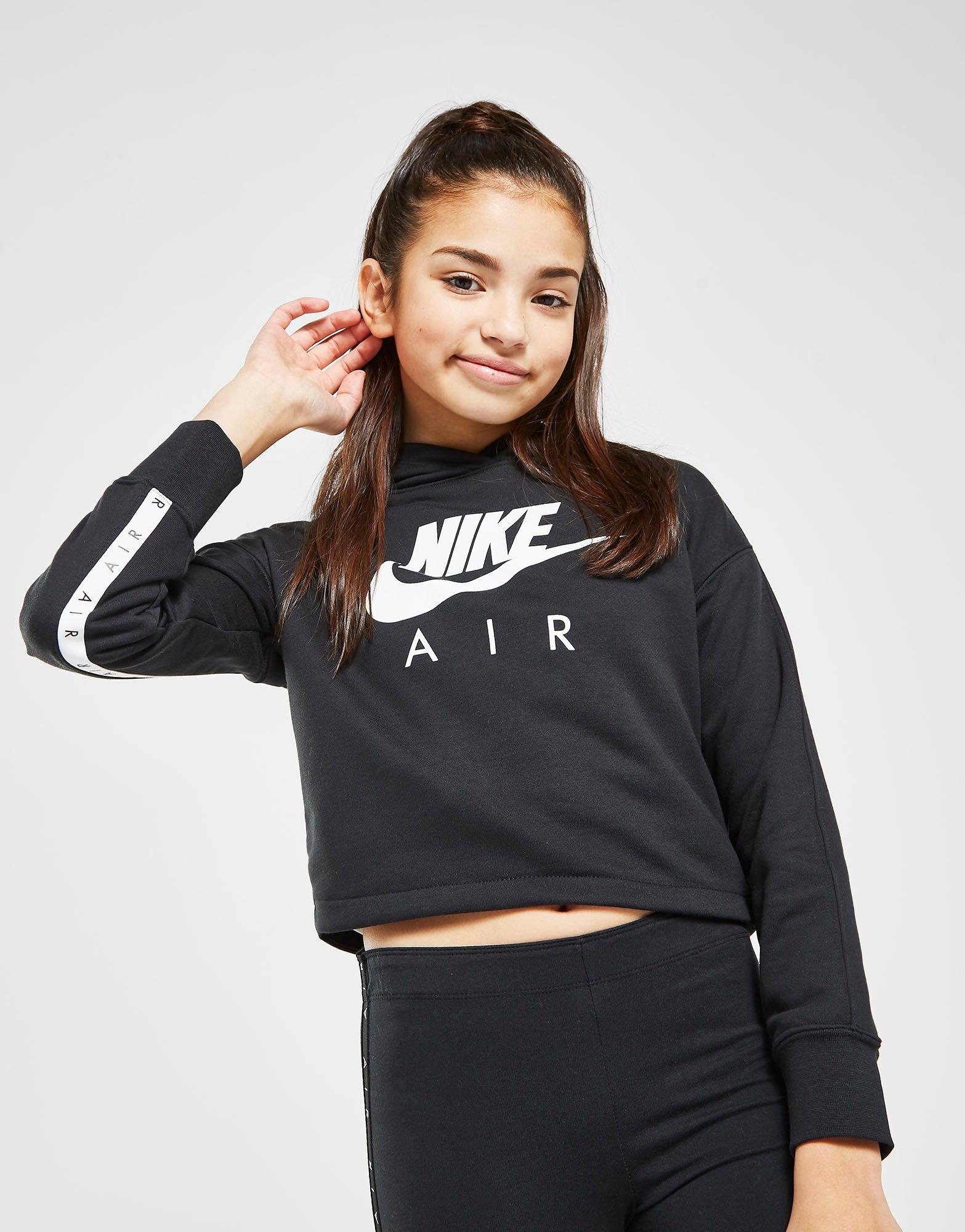 nike girls cropped hoodie