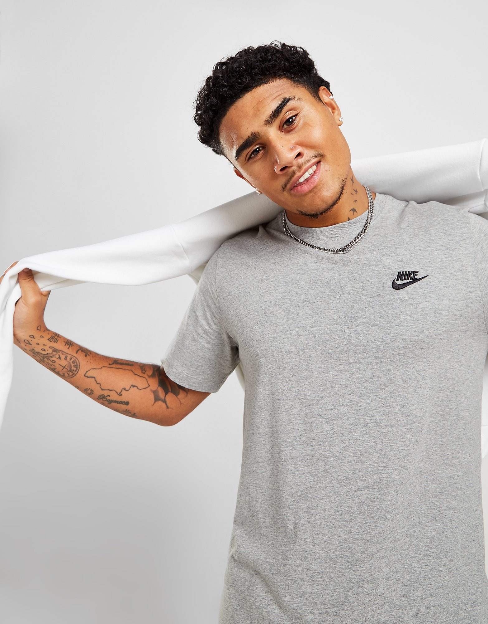 Grey Nike Club T-Shirt | Global