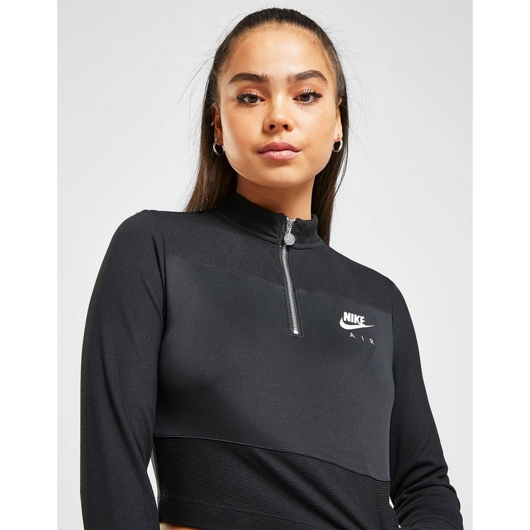Nike Air Long Sleeve 1/4 Zip Crop Top