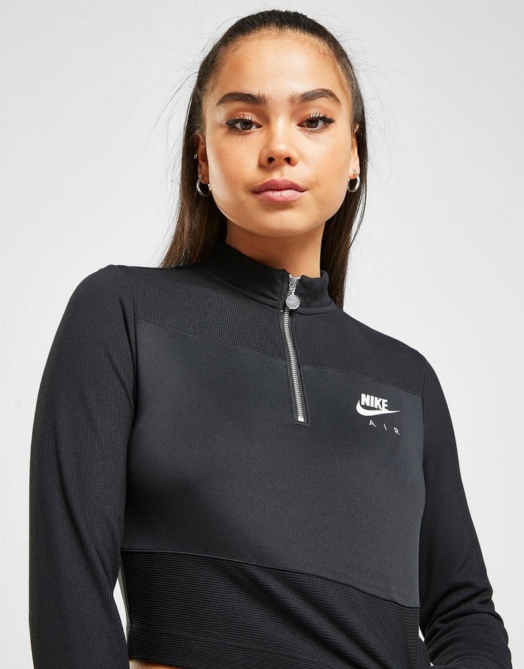 Nike Air Long Sleeve 1/4 Zip Crop Top