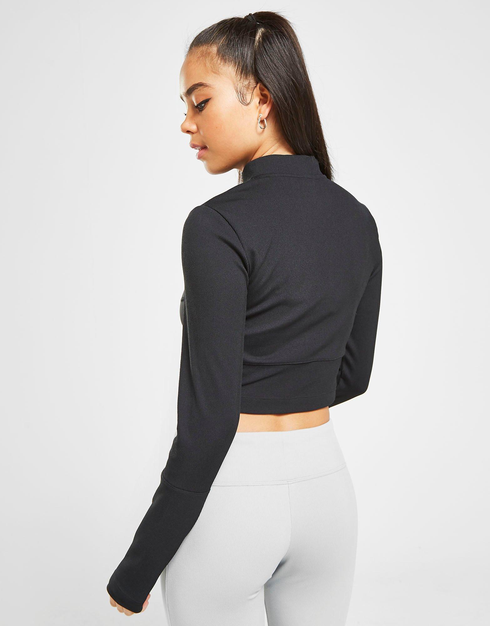 nike air black crop top