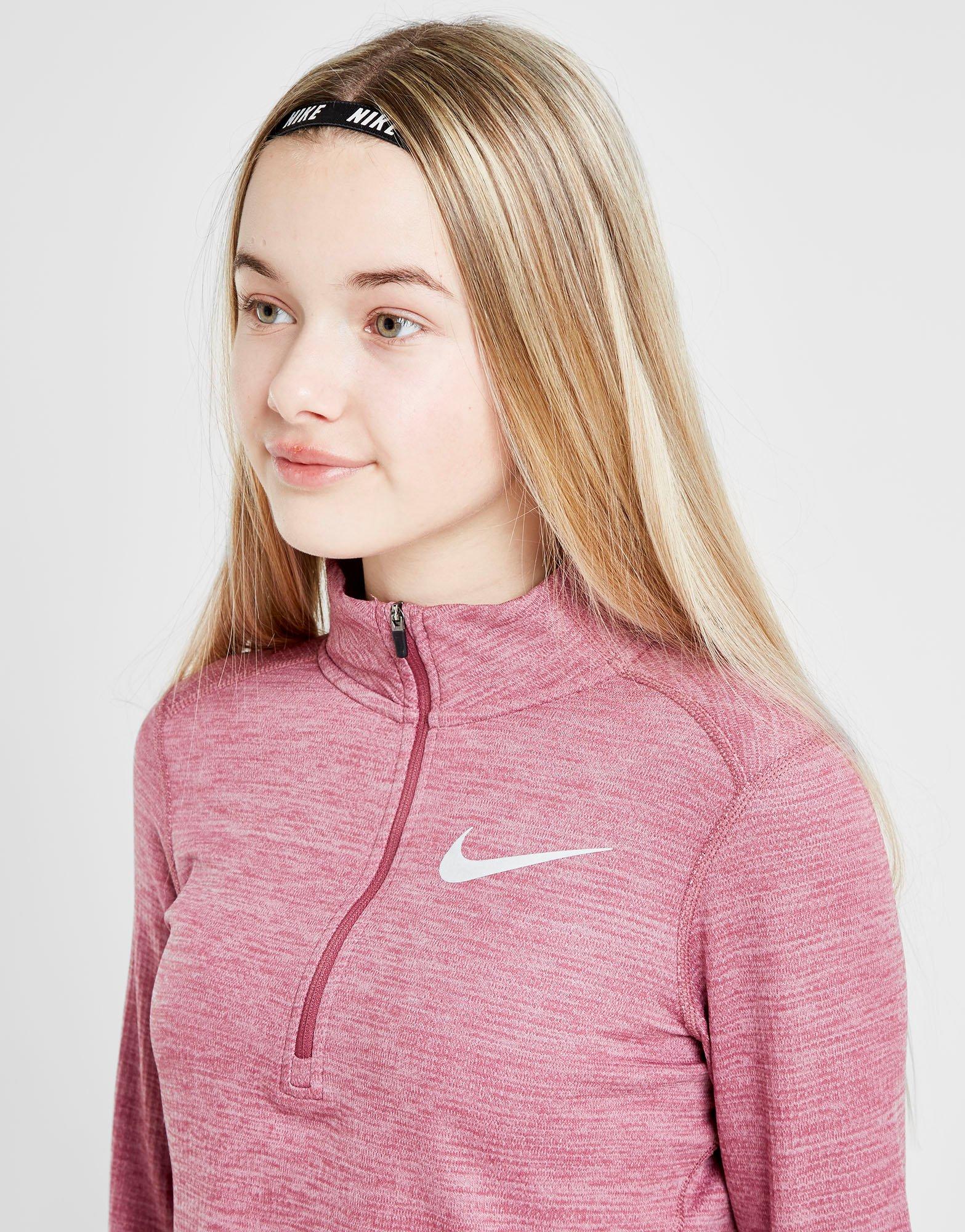 nike pink long sleeve running top