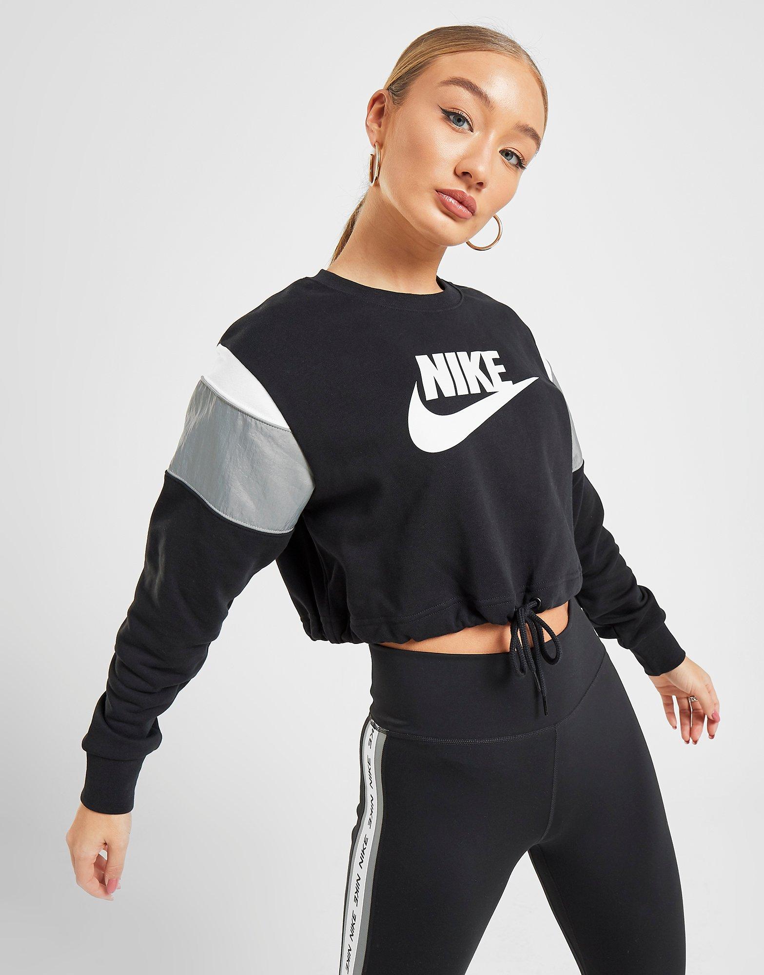 nike crop sweat