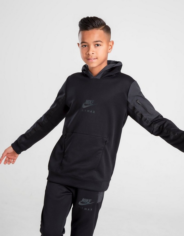 Buy Black Nike Air Max Overhead Hoodie Junior | JD Sports | JD Sports ...