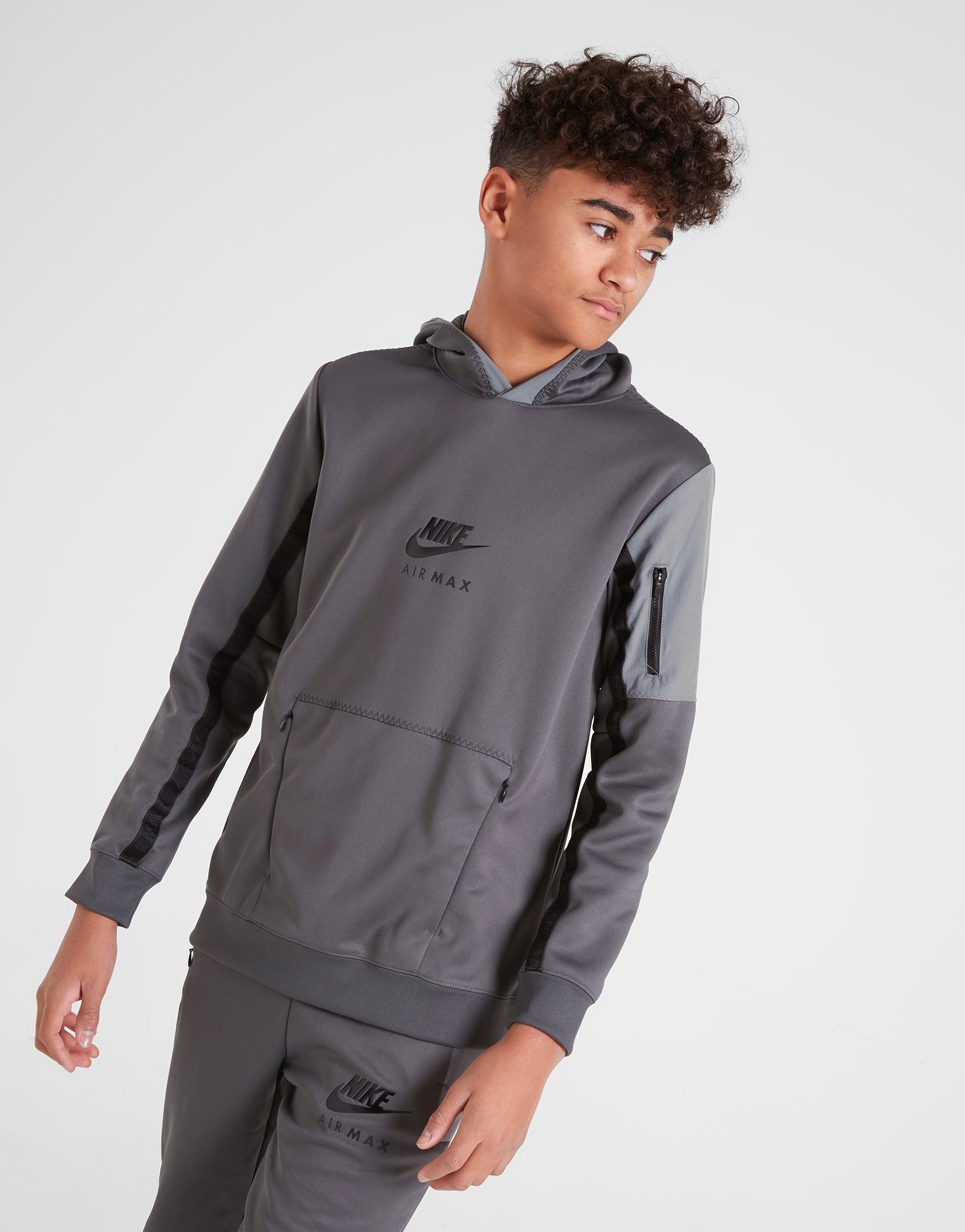 Koop Grijs Nike Air Max Hoodie Junior | JD Sports