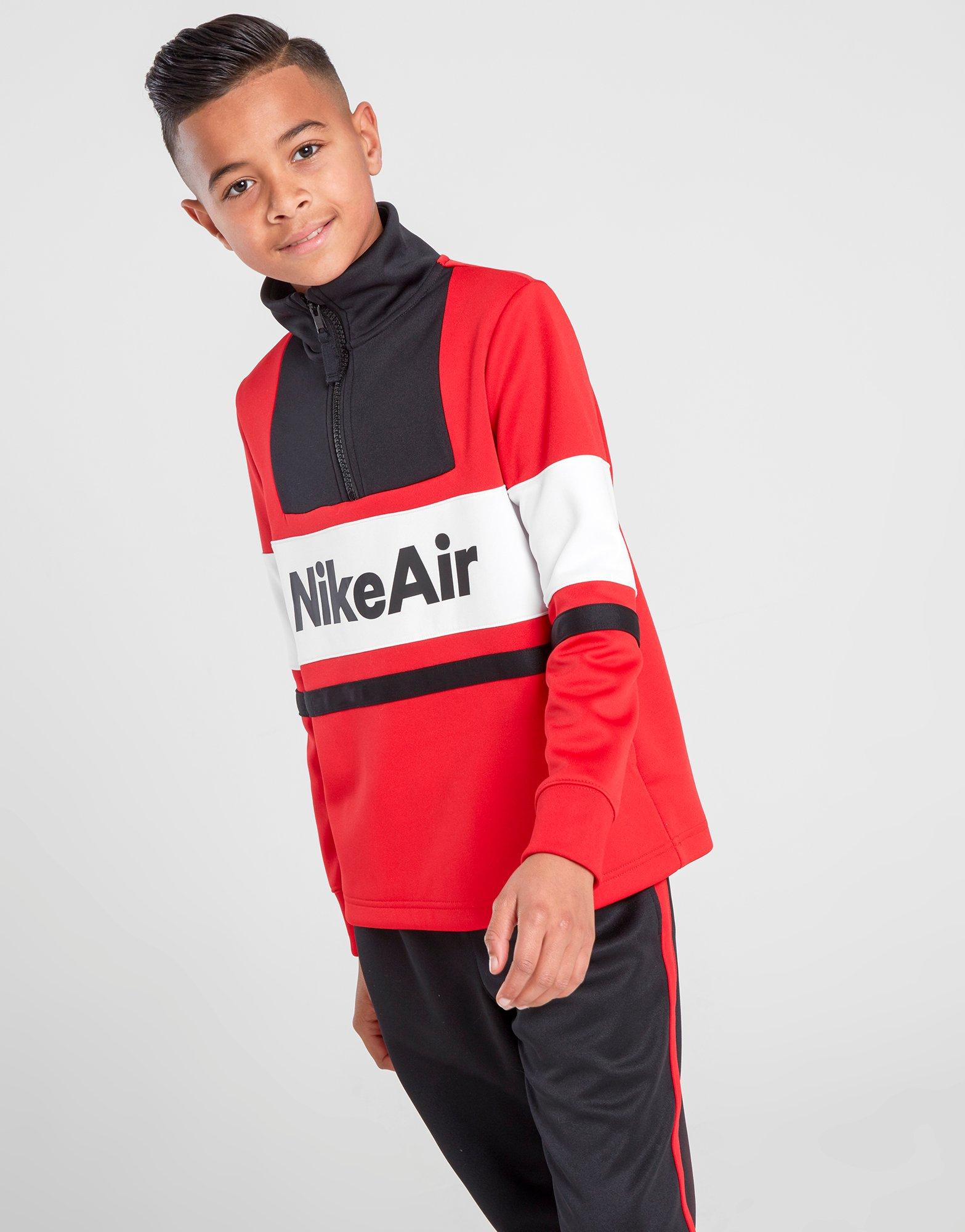 red nike air tracksuit