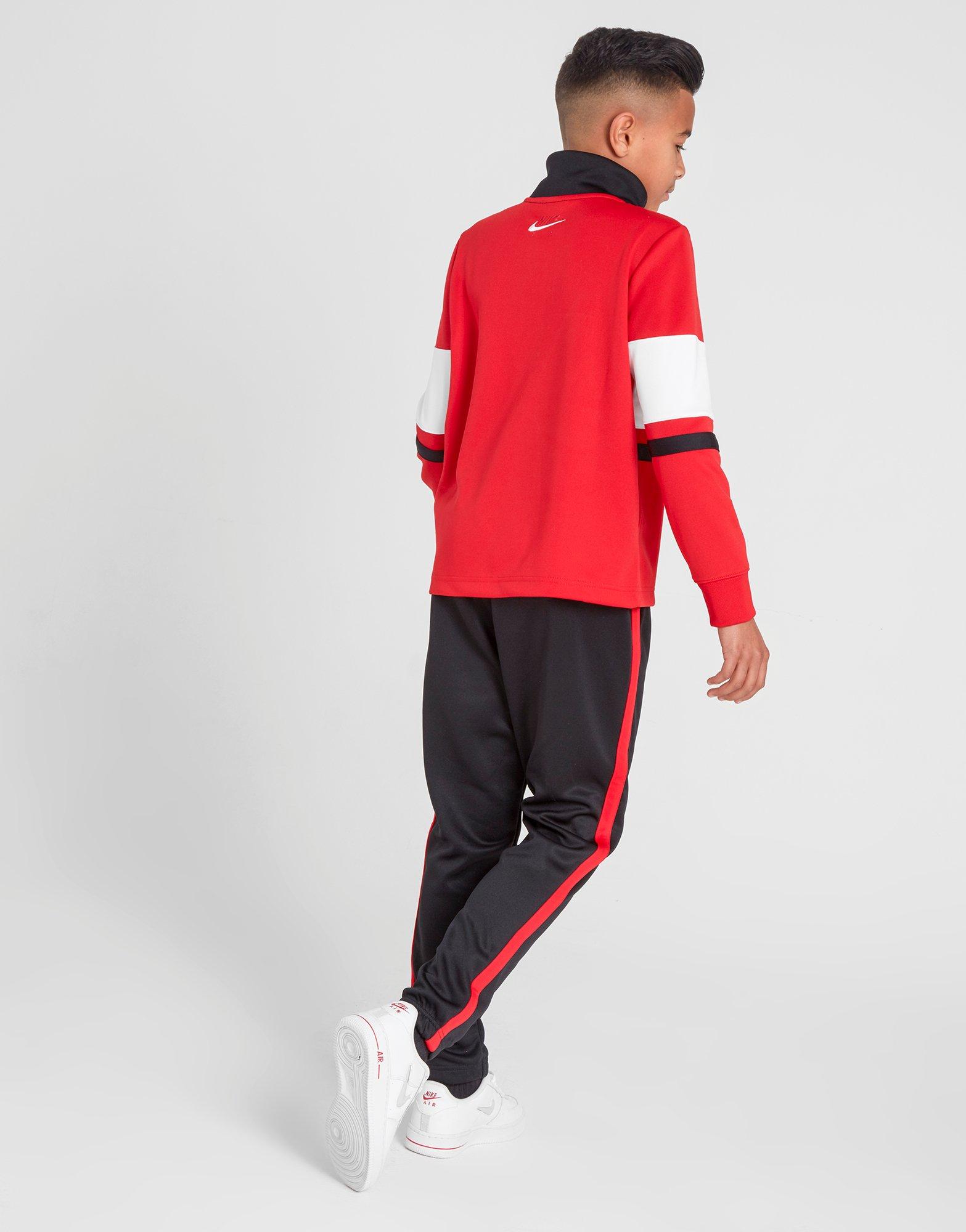 red nike air tracksuit