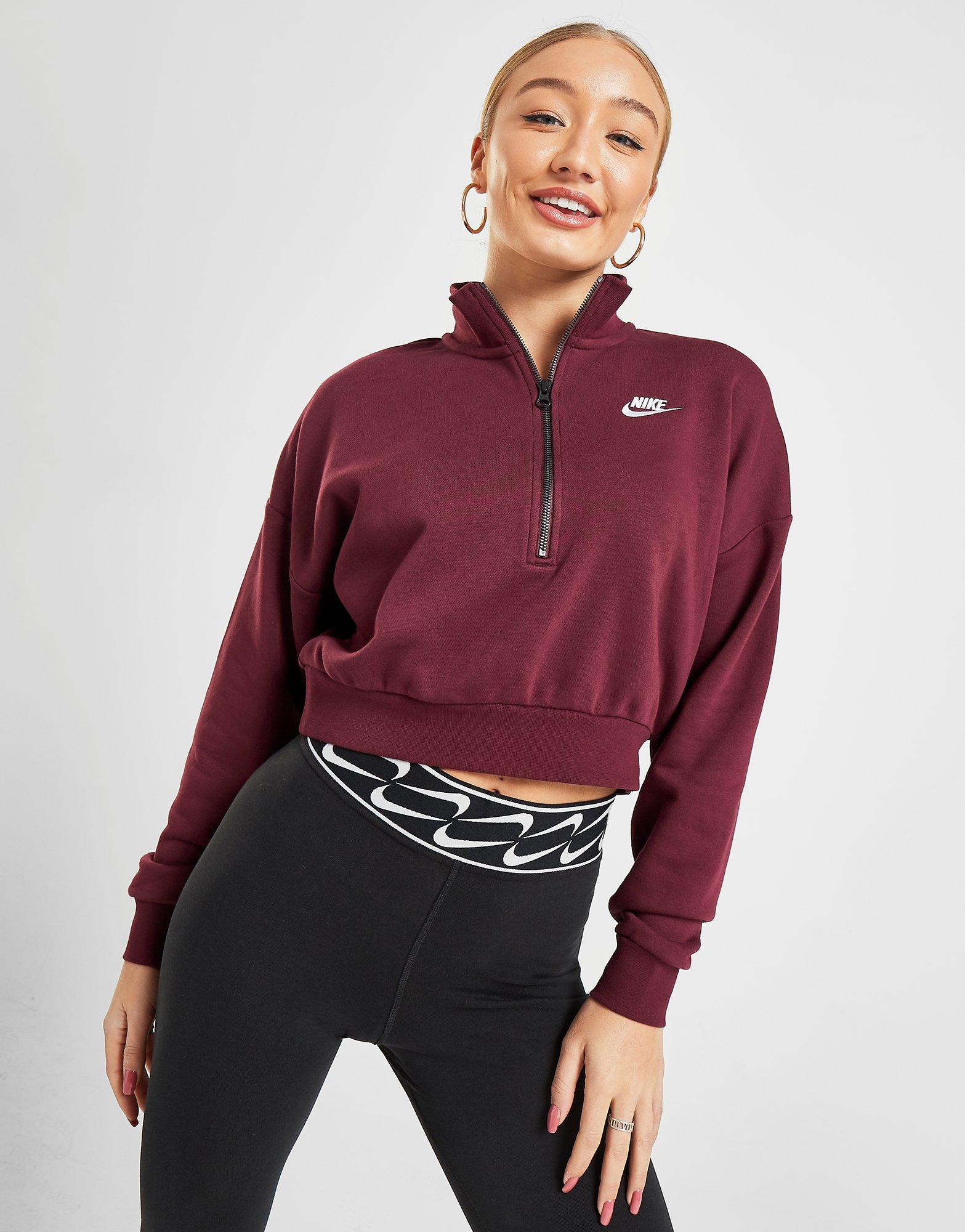 nike cropped sweatshirt