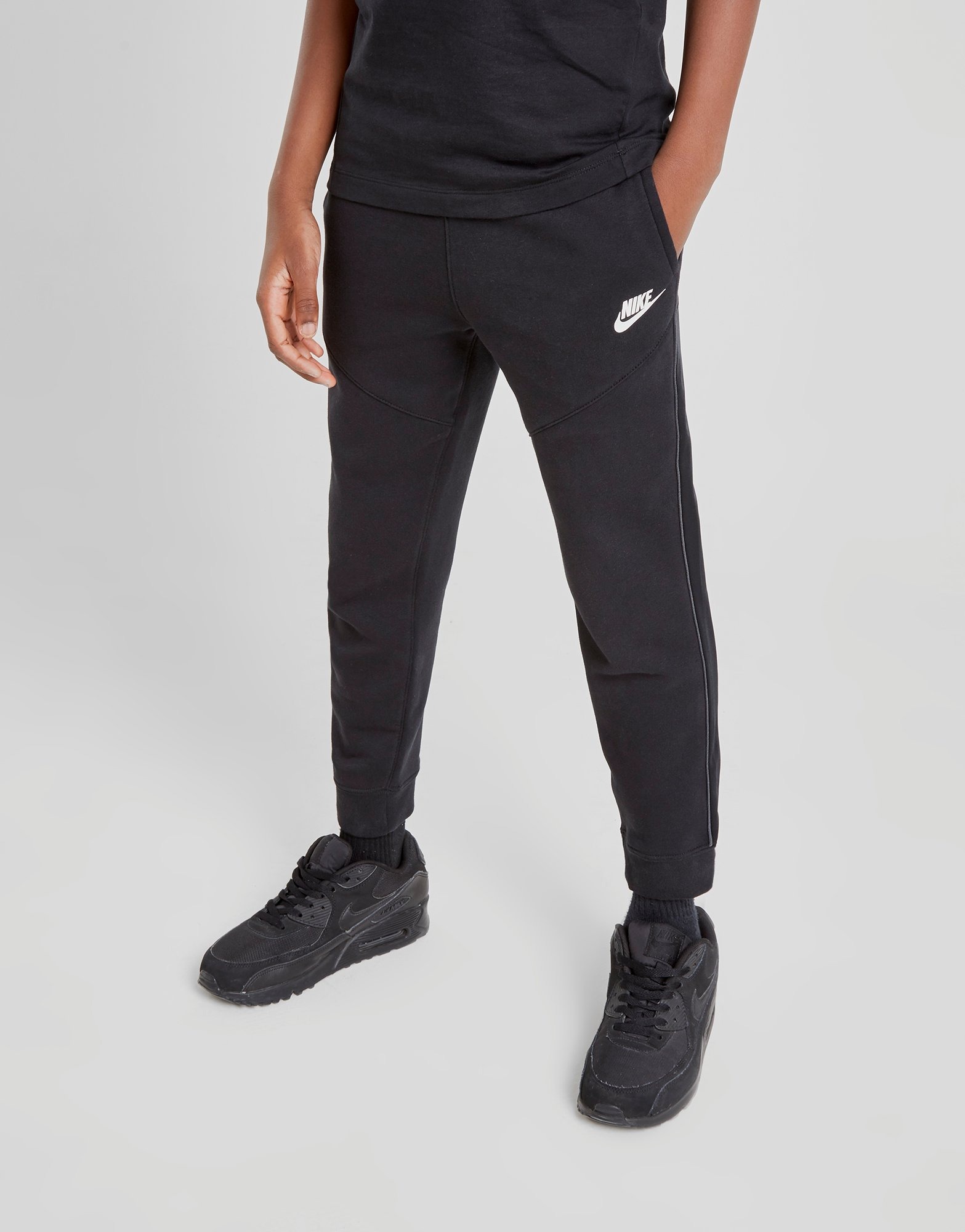 Compra Nike pantalón de chándal Hybrid Fleece júnior en Negro JD Sports