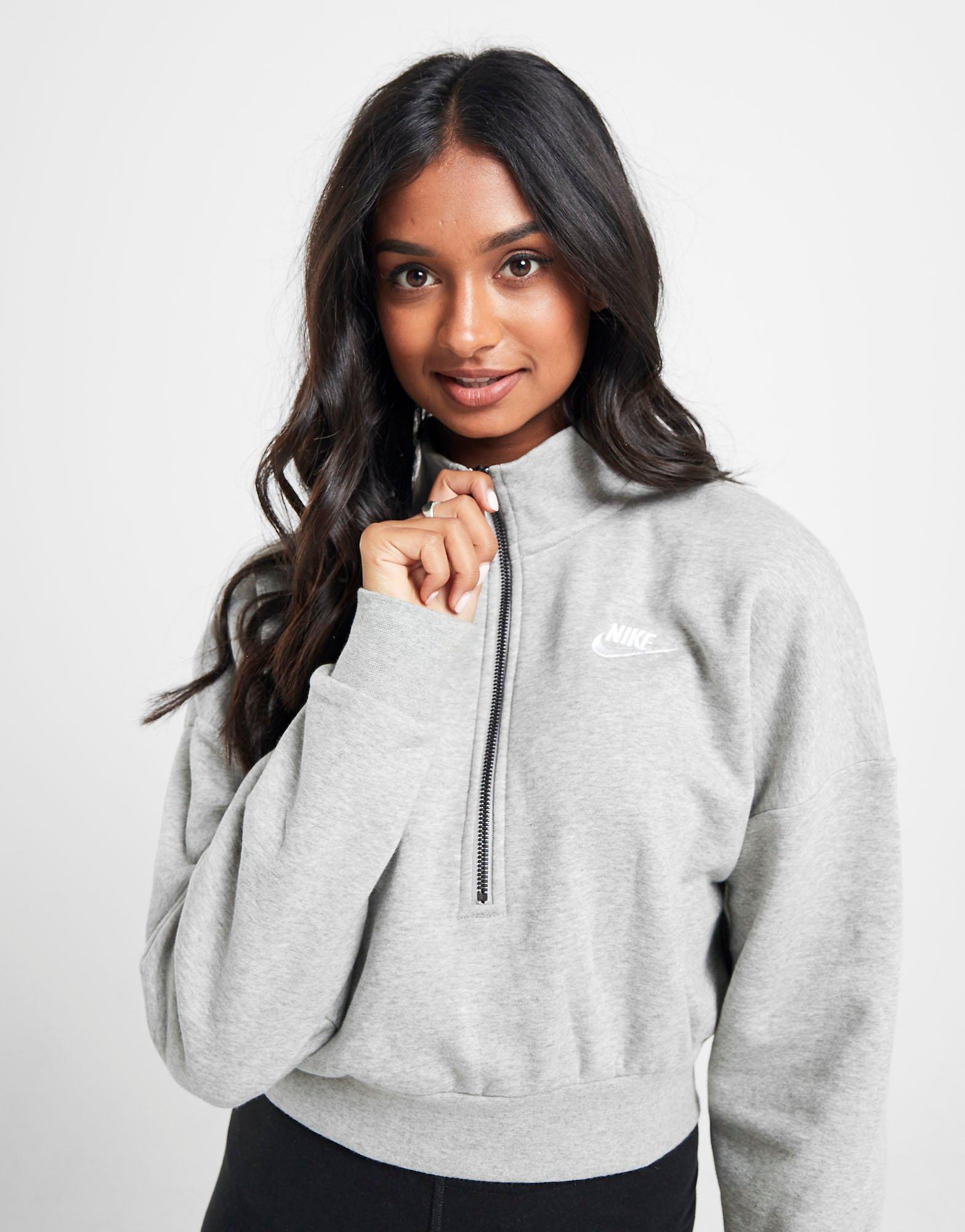 nike crop sweatshirts