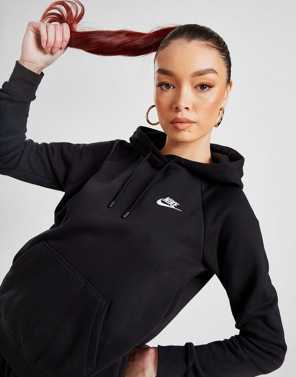 solapa Actual Opiáceo Sudadera Nike Sportswear Essential negra de mujer - JD Sports España