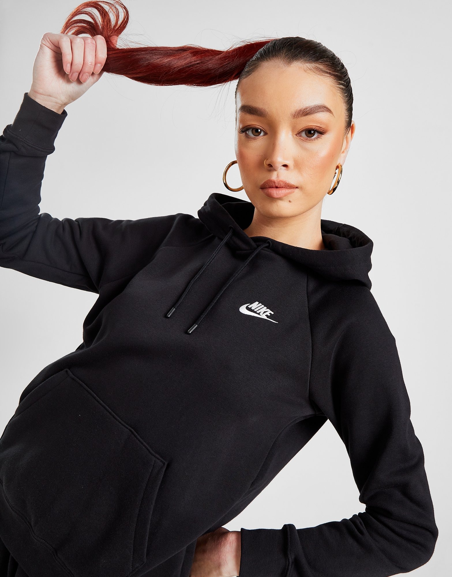 Buy Black Nike Sportswear Essential Overhead Hoodie Women's