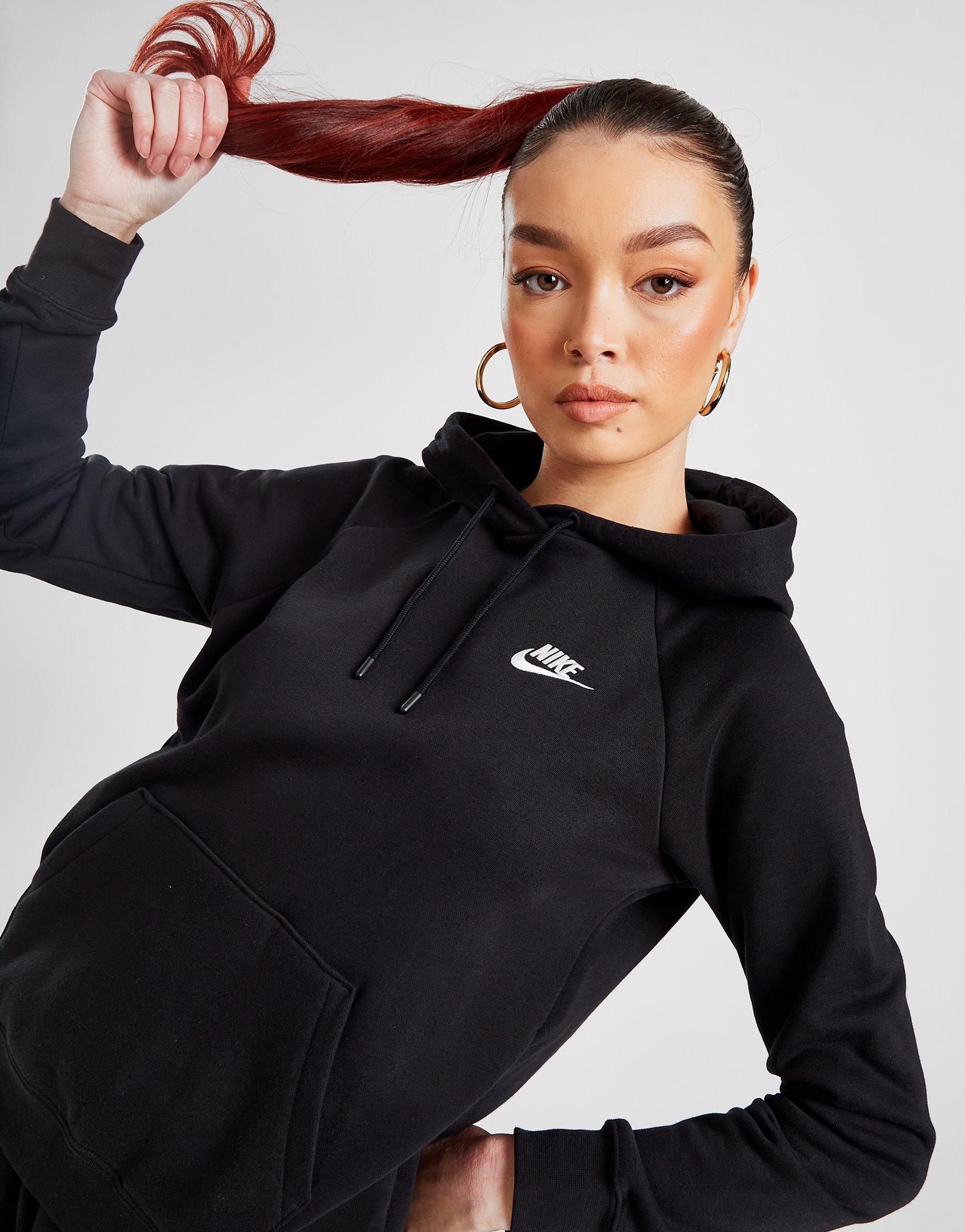 Black Nike Sportswear Essential Overhead Hoodie Women's - JD Sports NZ