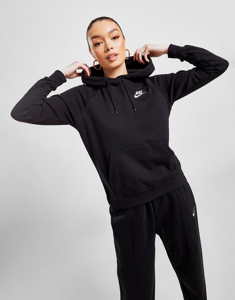 Buy Black Nike Sportswear Essential Overhead Hoodie Women's | JD Sports ...