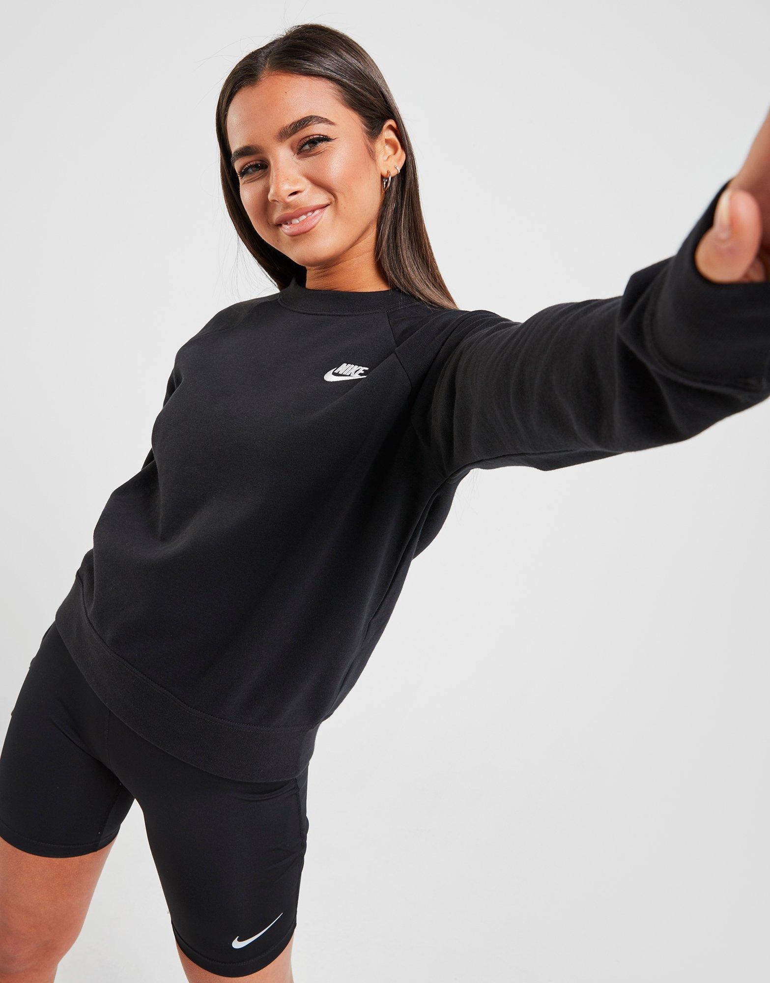 Black nike crew discount neck jumper womens