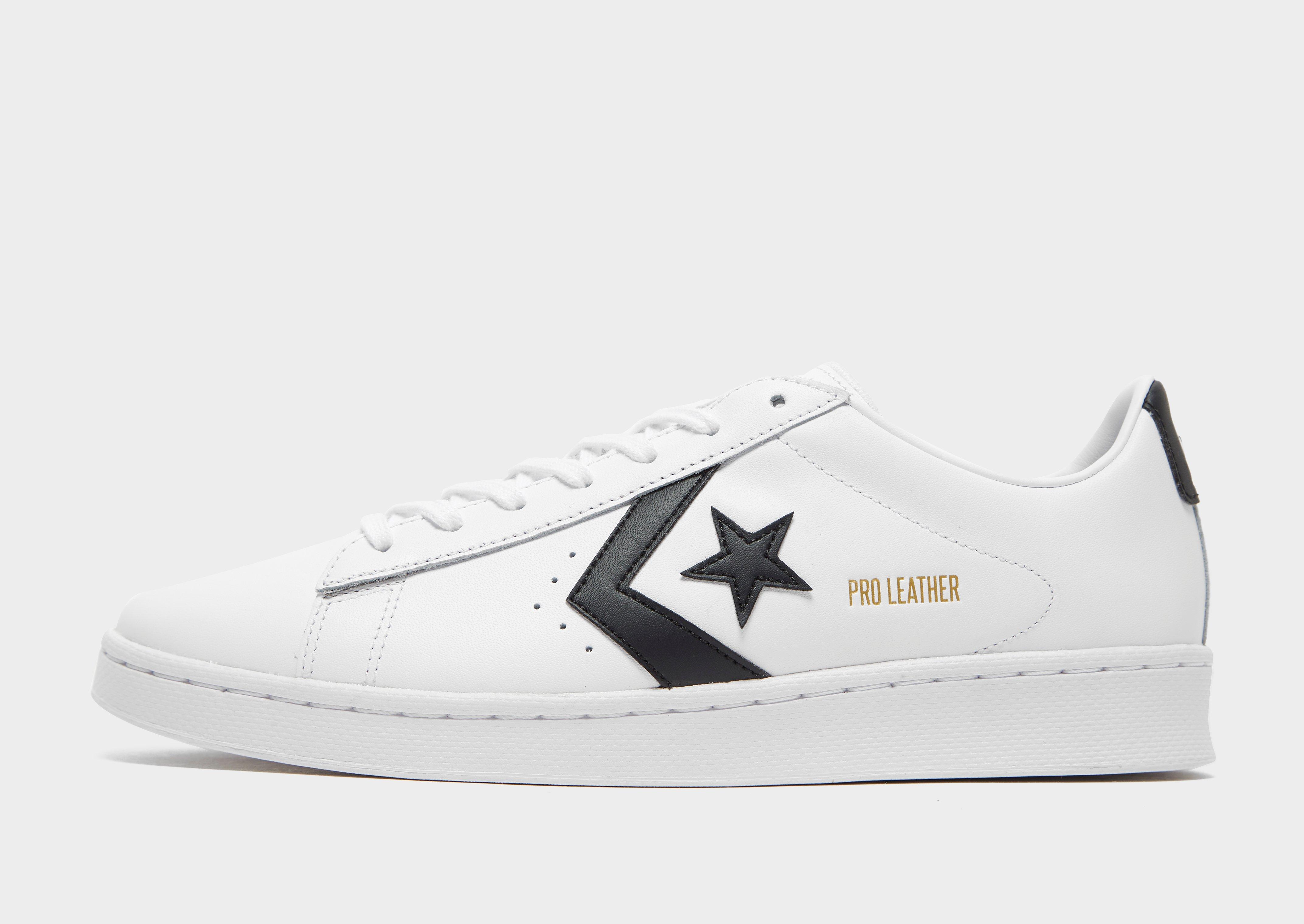 jd white leather converse