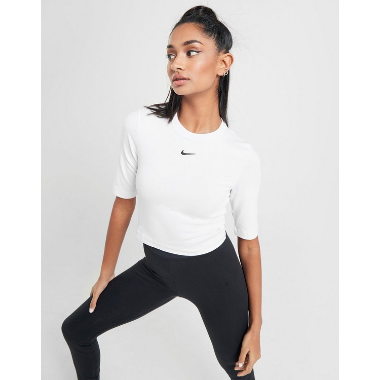 Koop Wit Nike Essential 3/4 Sleeve T-Shirt Dames | JD Sports