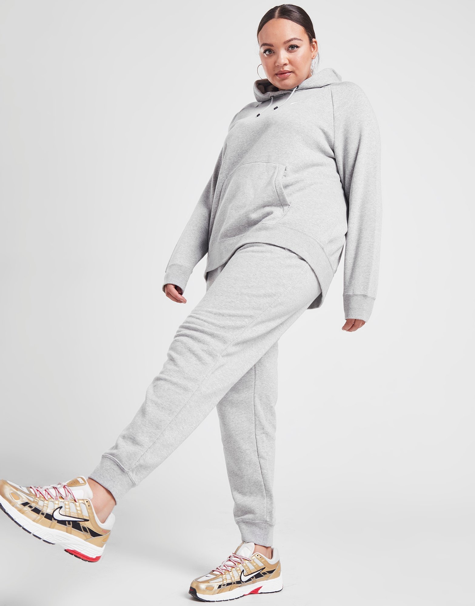 Grey Nike Essential Plus Size Joggers | JD Sports