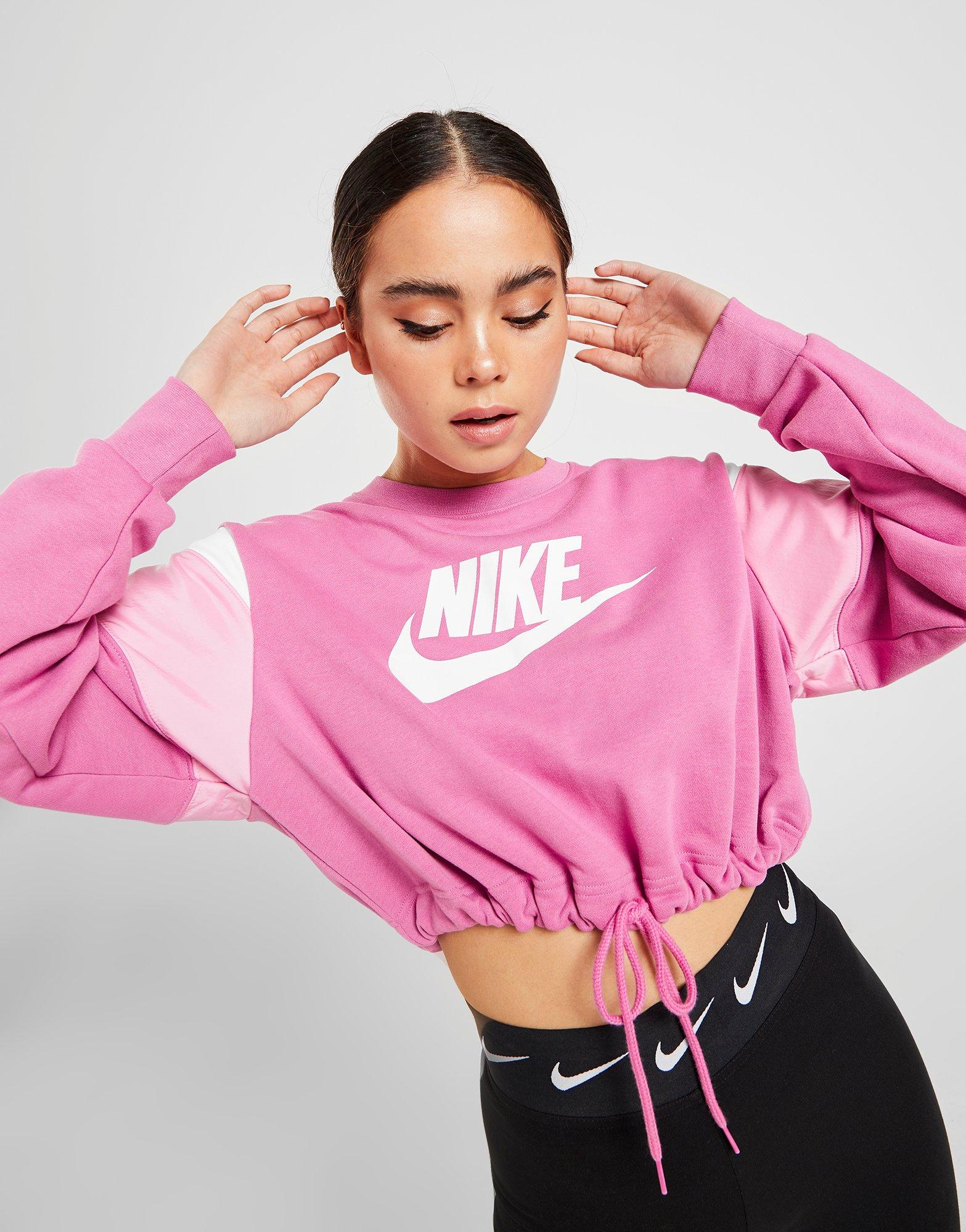 nike crop crew sweatshirt