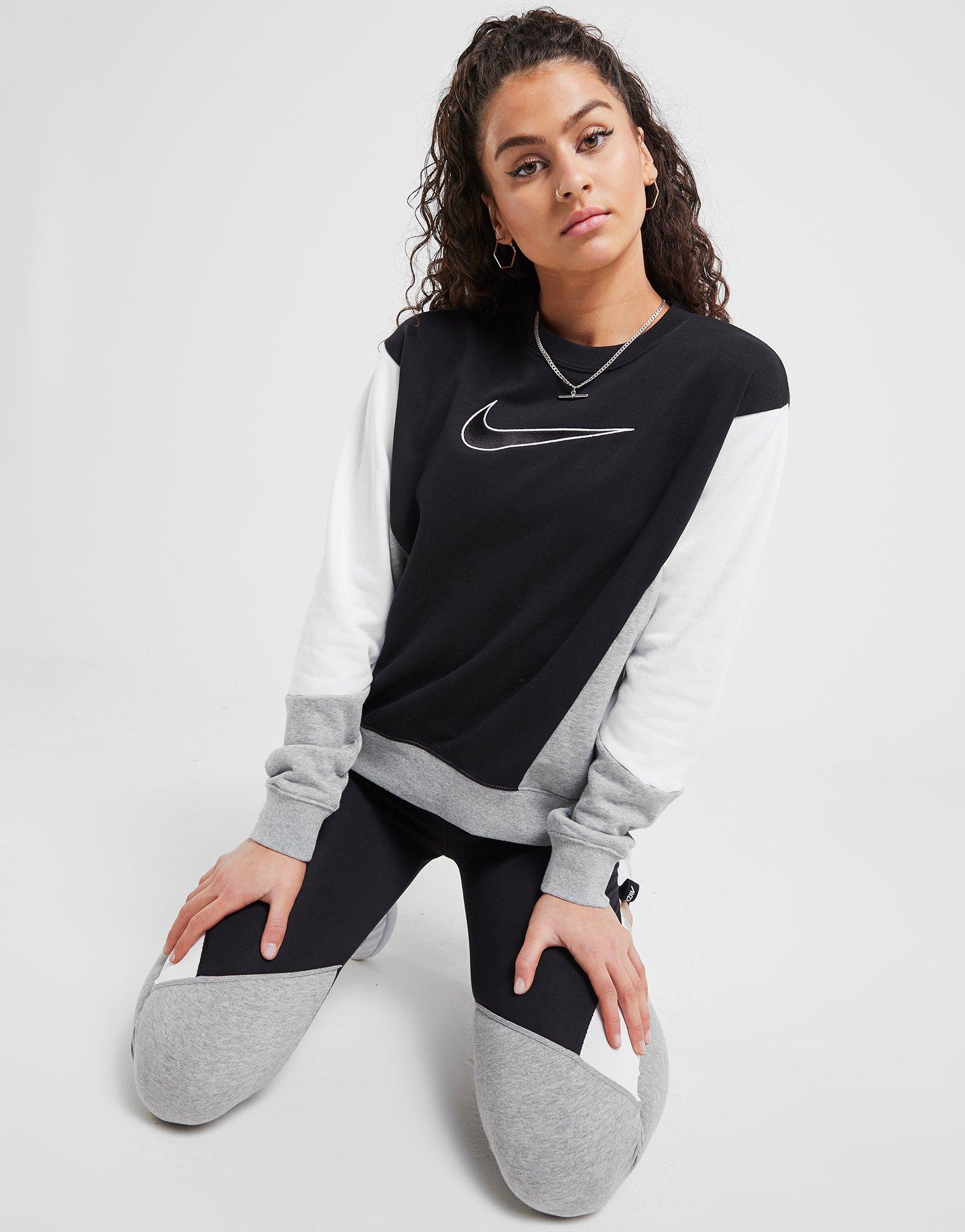 nike colour block crew sweatshirt